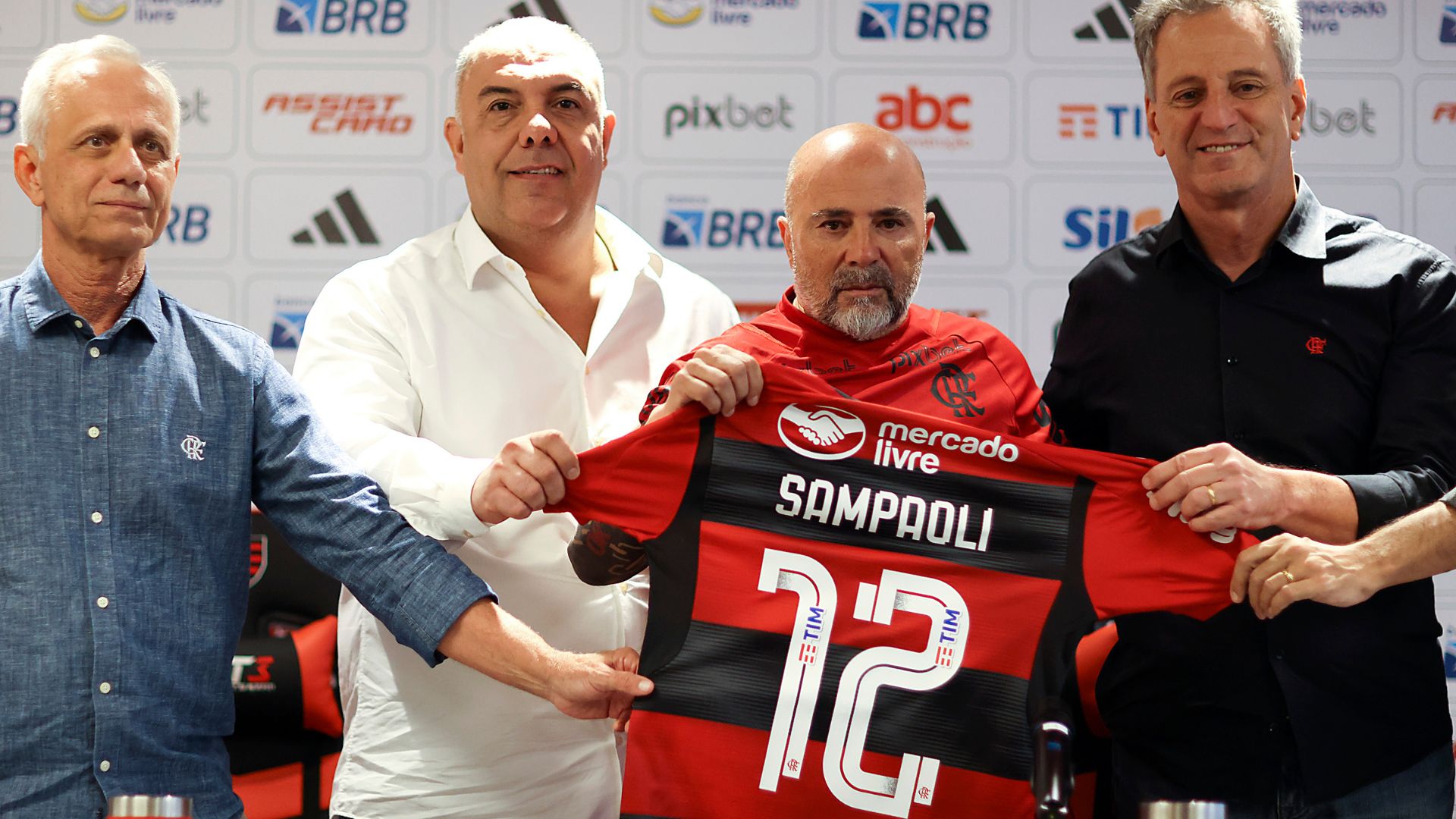 Flamengo terá Sampaoli estreando como técnico do clube nesta quarta, 19