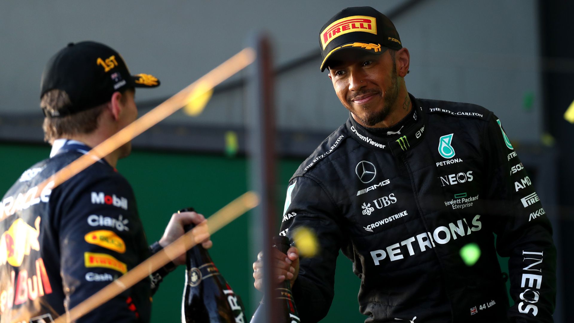 Verstappen e Hamilton no GP da Austrália