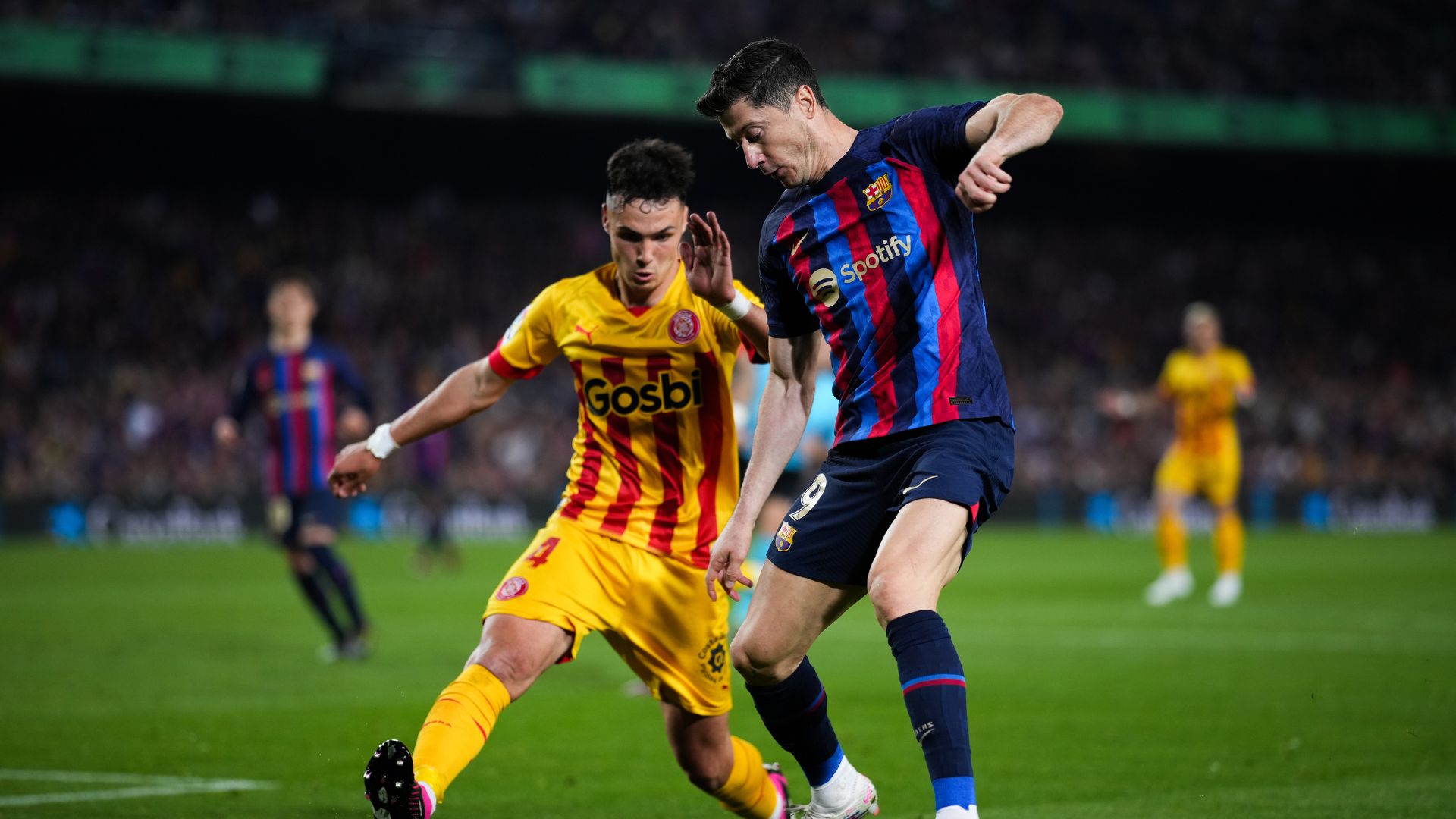 Barcelona e Girona travaram uma partida muito física e truncada (Crédito: Getty Images)