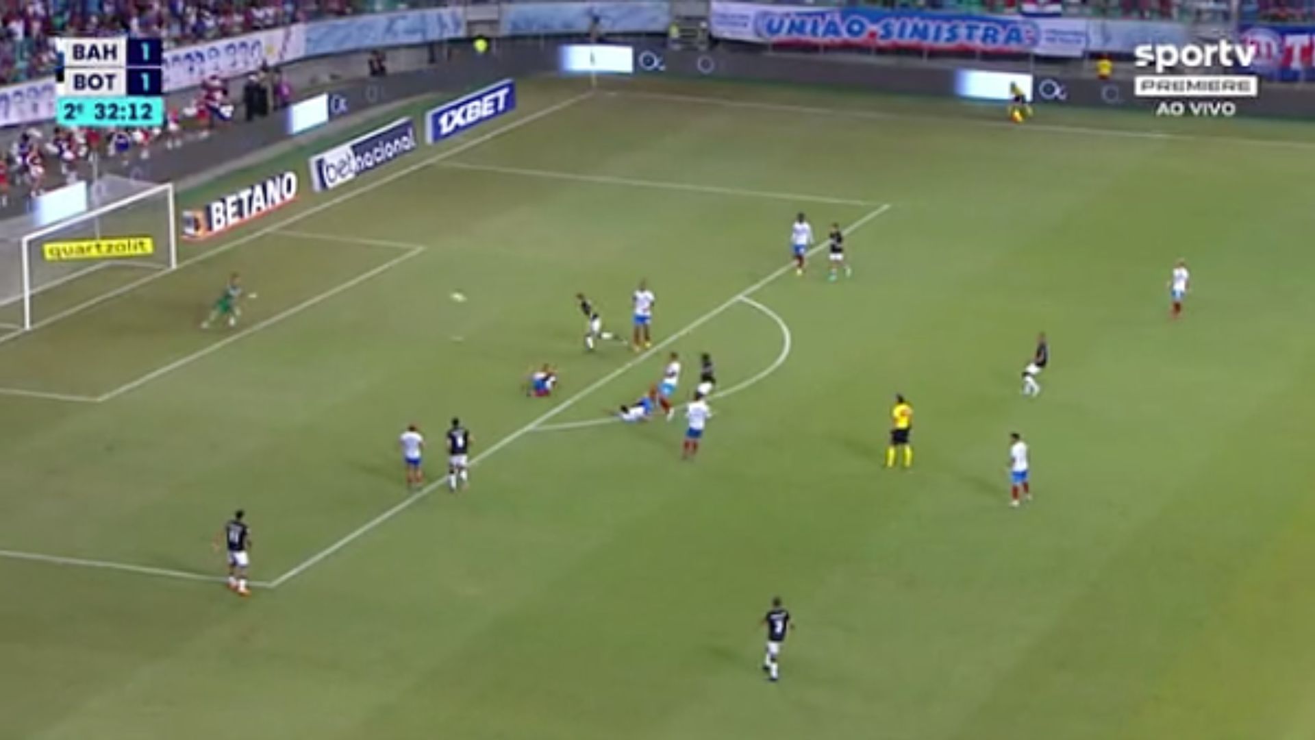 Momento do gol do Botafogo