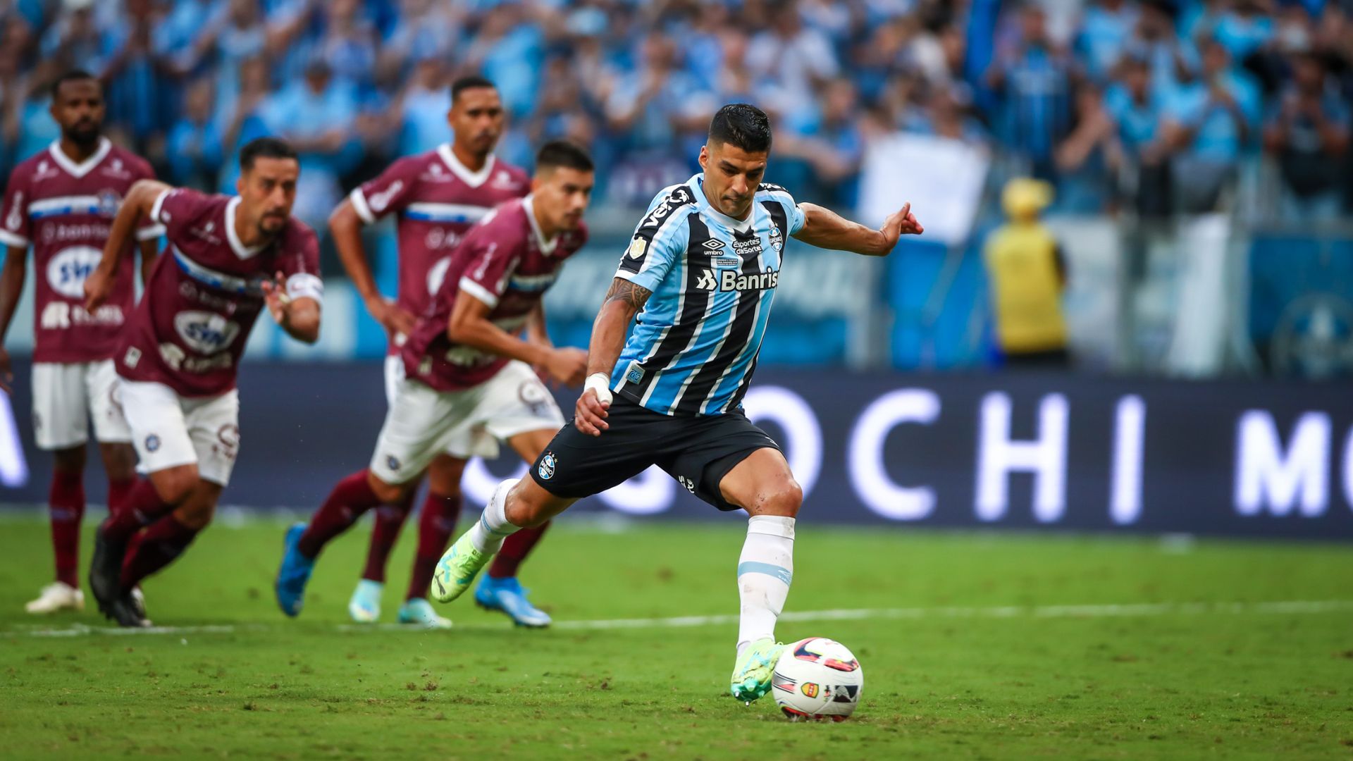 Pênalti para o Grêmio contra o Caxias (Crédito: Getty Images)