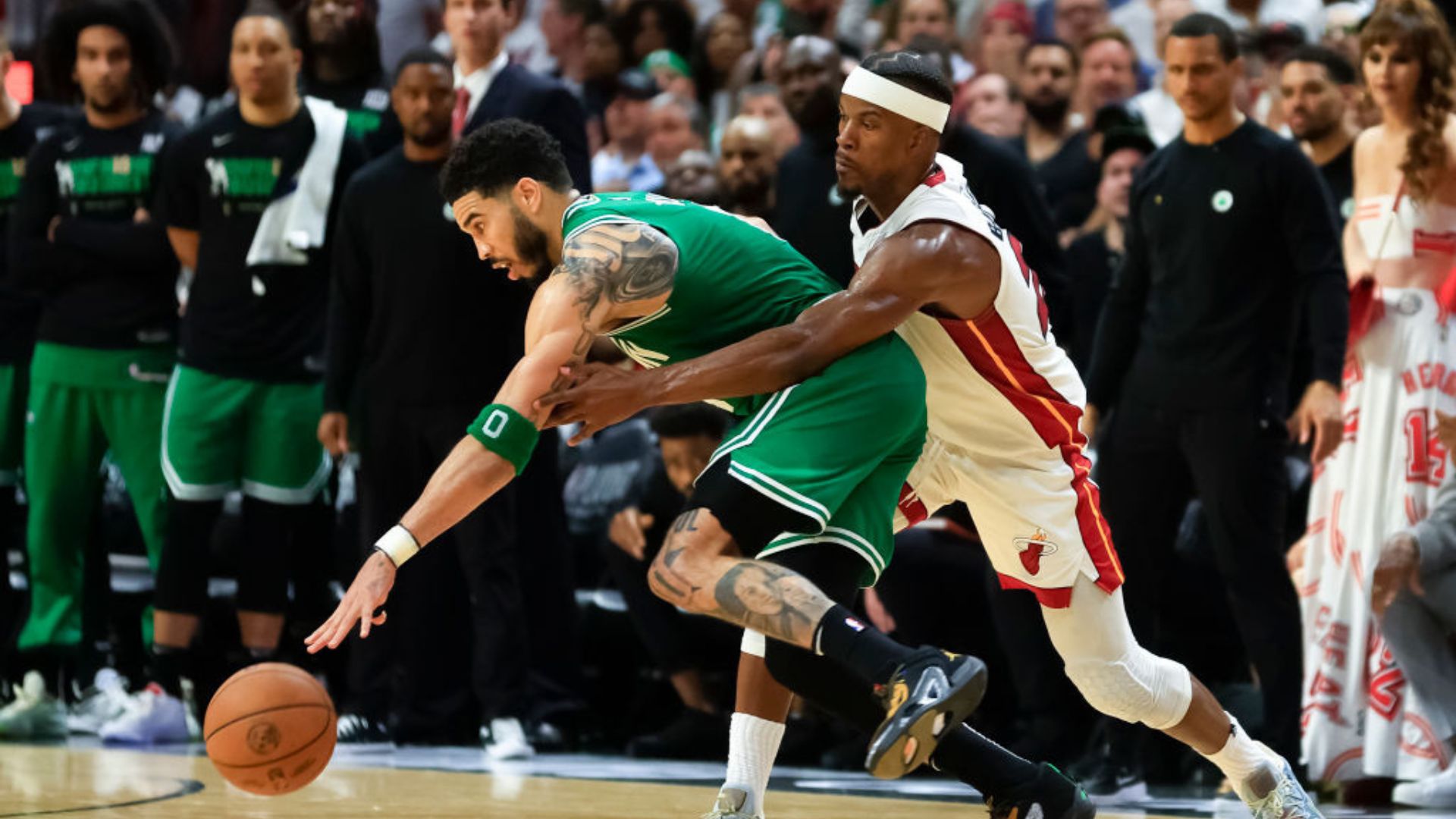 Celtics x Heat em ação