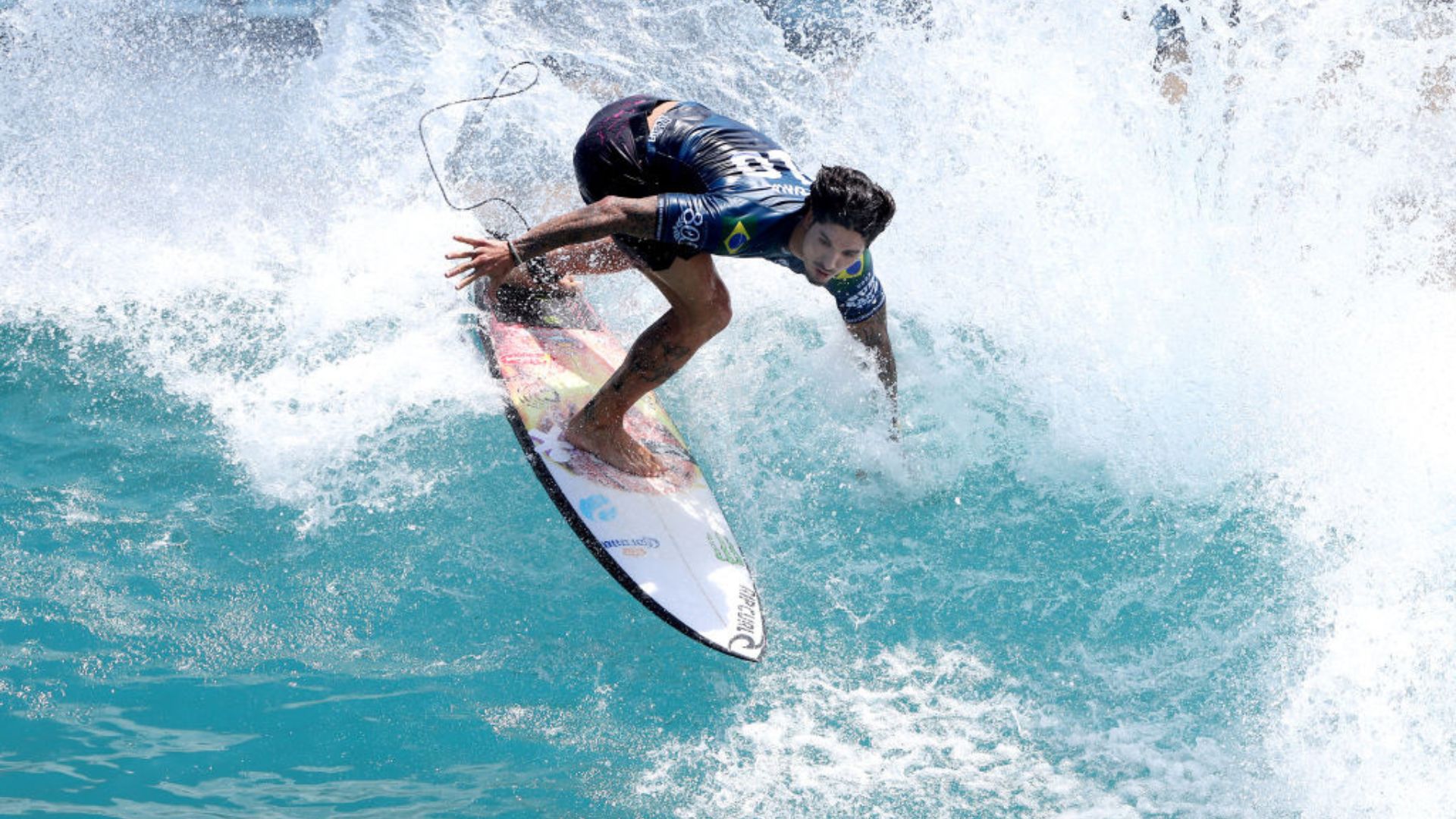 Gabriel Medina em ação no Surf Ranch