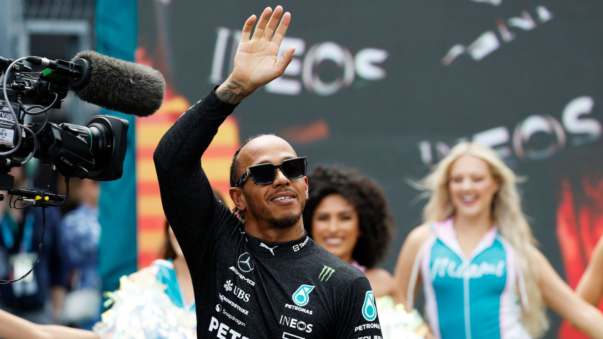 Hamilton após o GP de Miami (Crédito: Getty Images)