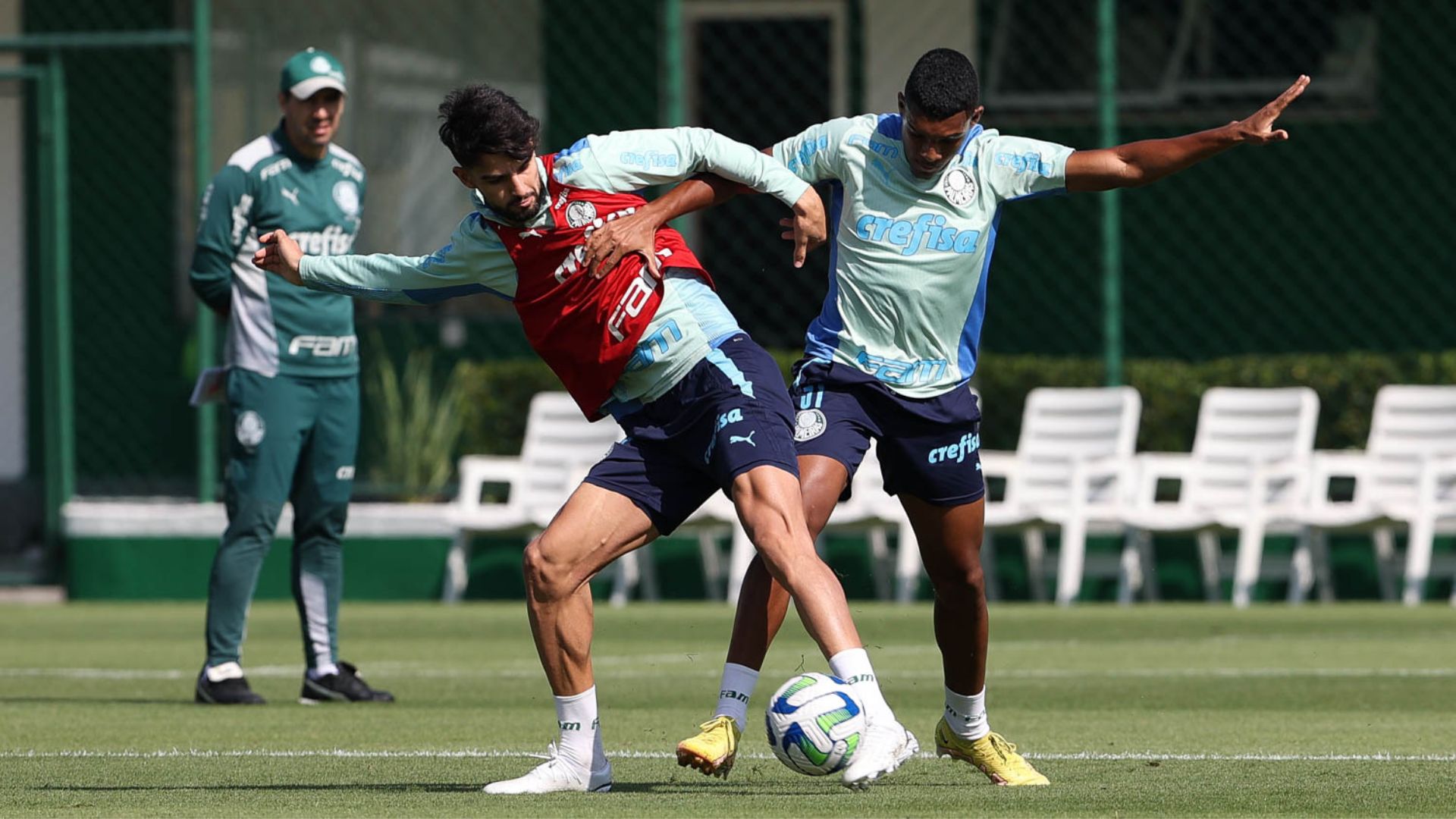 Imagens do treino do Palmeiras desta segunda-feira, 15 (Crédito: Cesar Greco / Palmeiras)