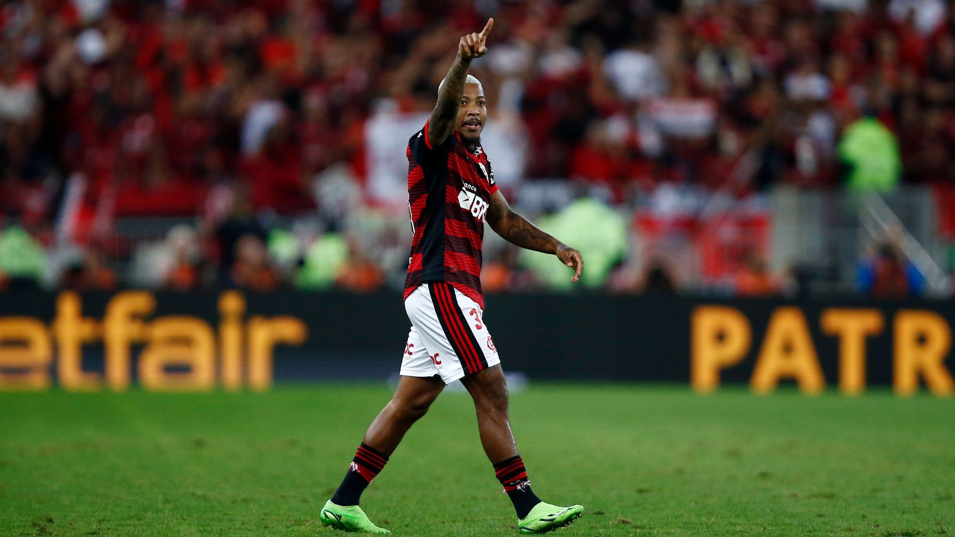 Marinho comemorando gol pelo Flamengo (Crédito: Getty Images)