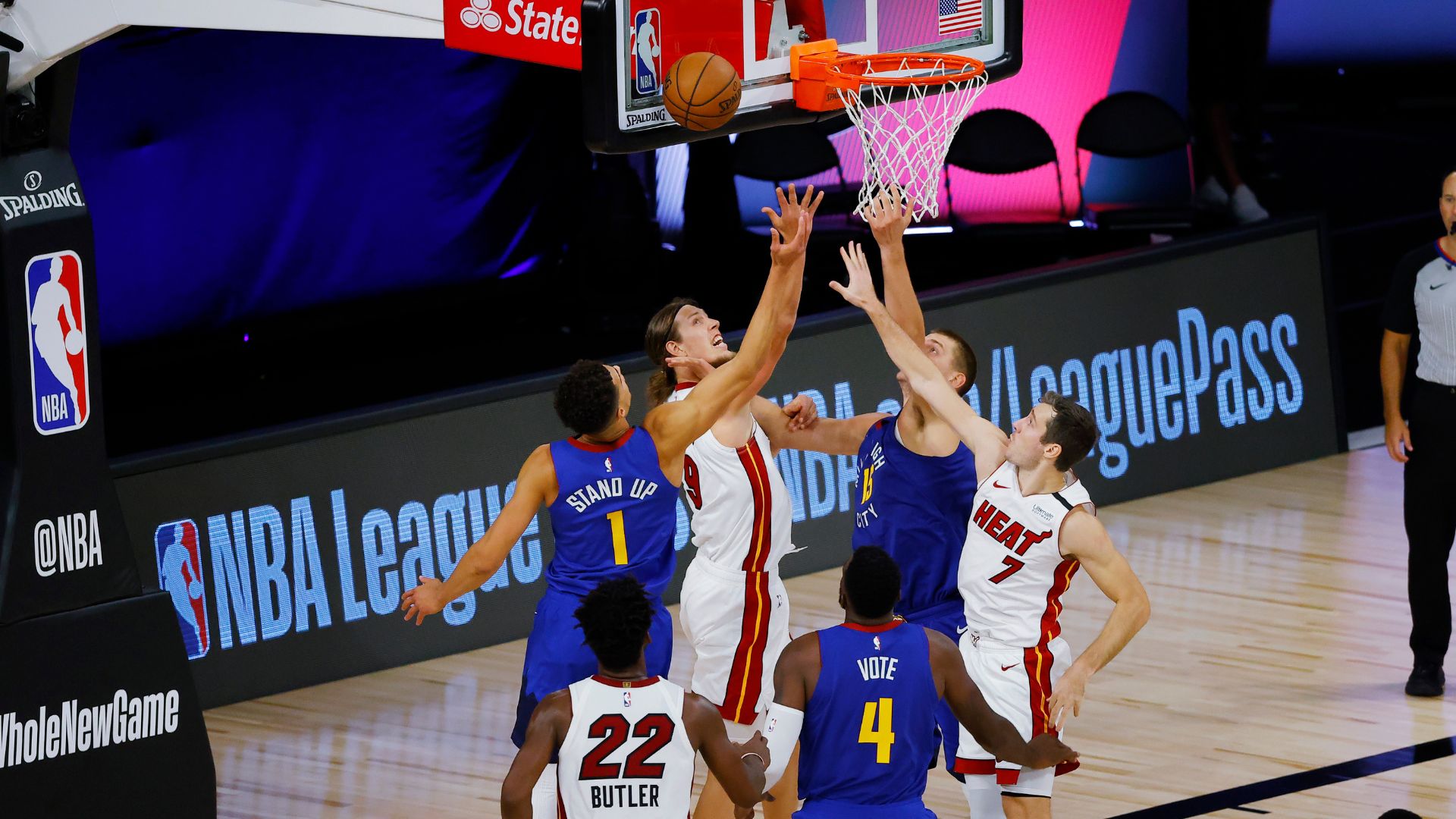 Denver Nuggets x Miami Heat na NBA, em 2020