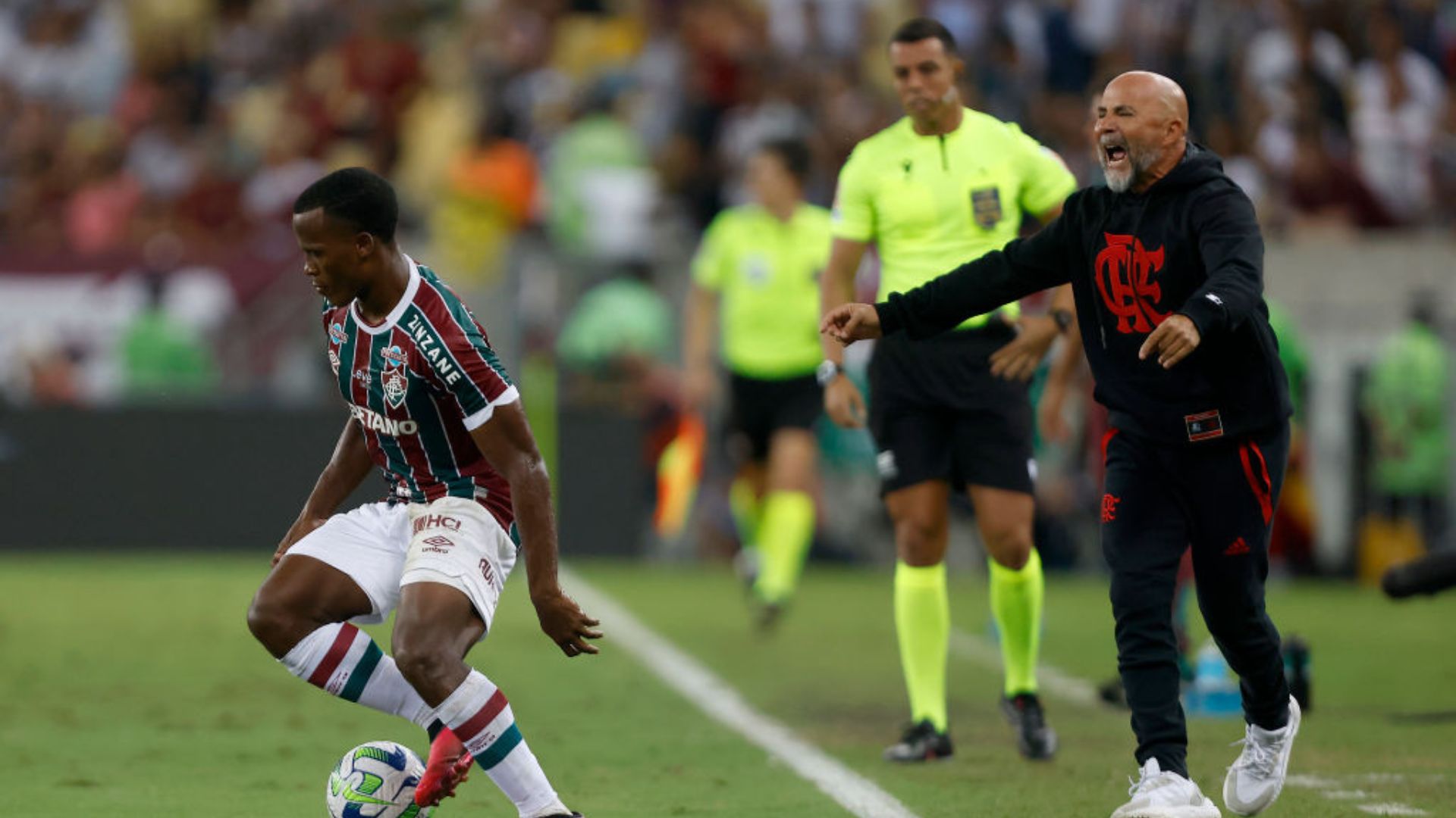 Sampaoli em ação no comando do Flamengo