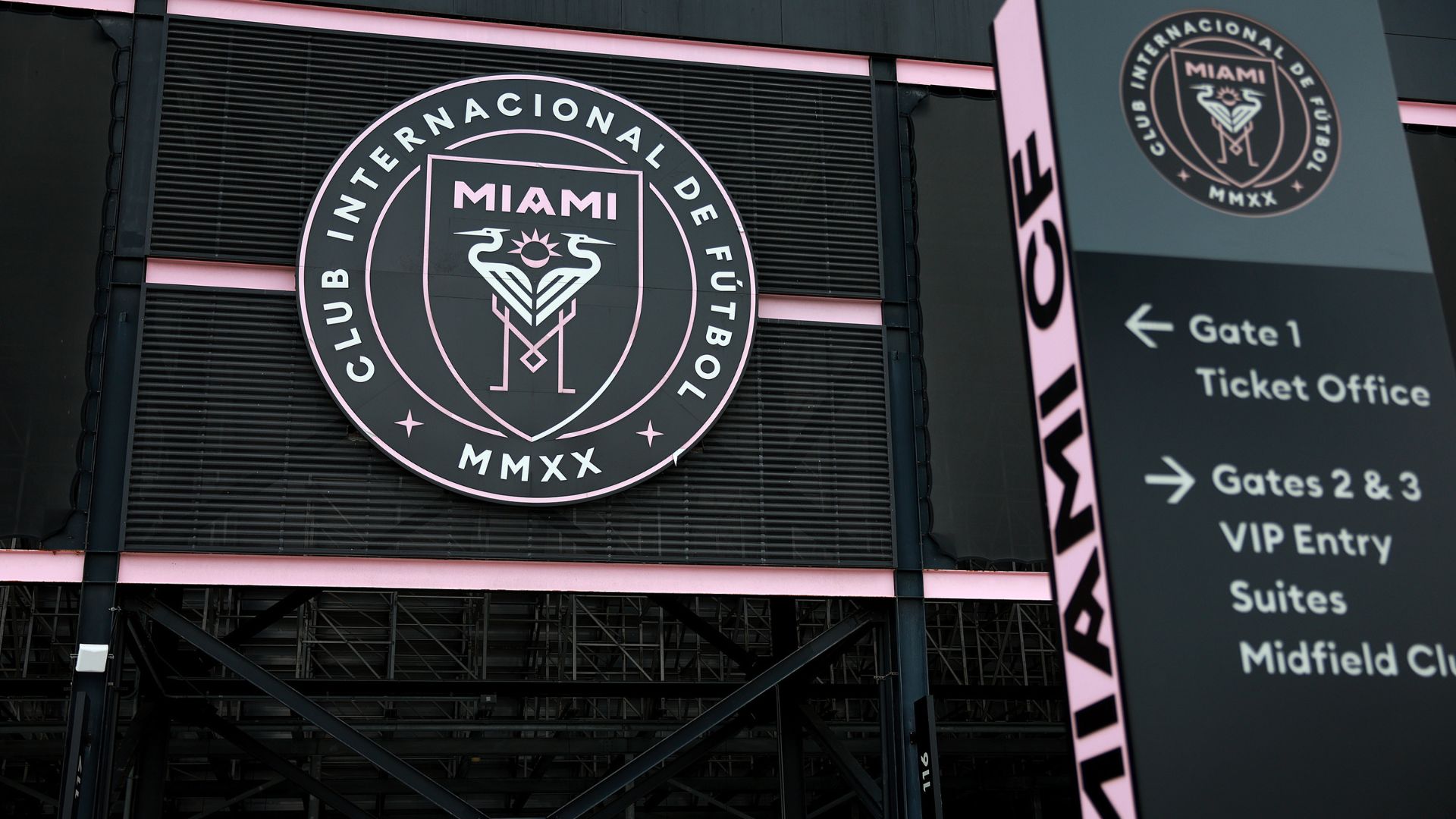 Imagens da faixada do estádio do Inter Miami (Crédito: Getty Images)
