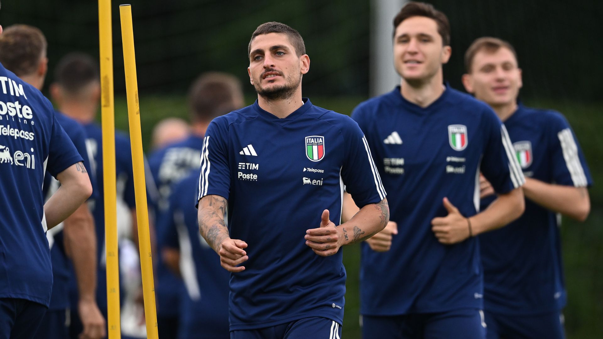 Marco Verratti durante treinamento da seleção italiana (Crédito: Getty Images)