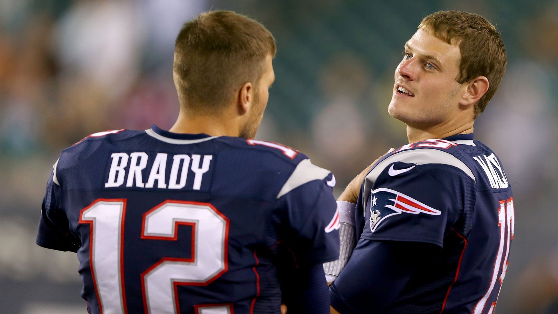 Ryan e Tom Brady como companheiros de Patriots 