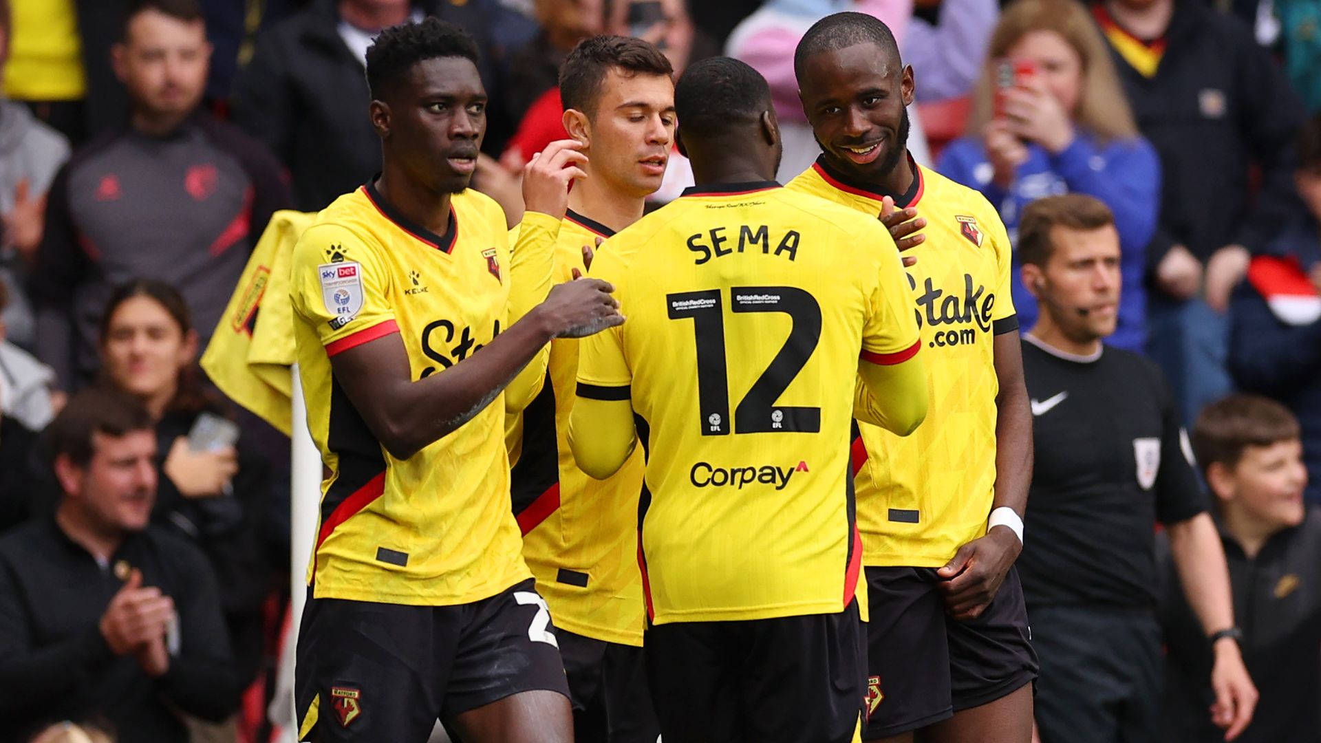 O Watford não conseguiu o acesso à Premier League e irá disputar a segunda divisão inglesa na próxima temporada (Crédito: Getty Images)