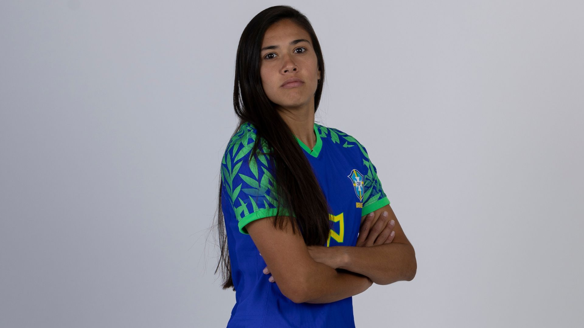Antônia, defensora da Seleção Brasileira