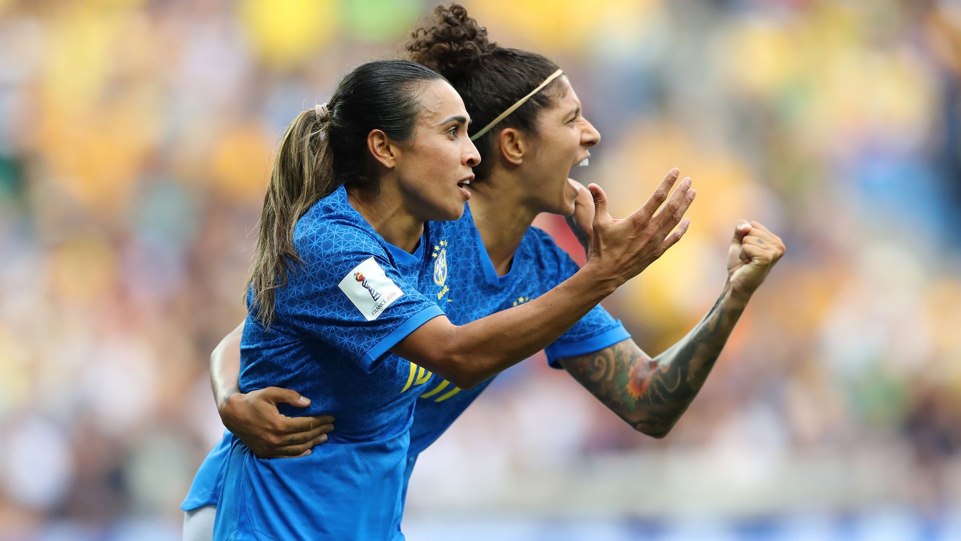 Cristiane e Marta na Copa do Mundo de 2019