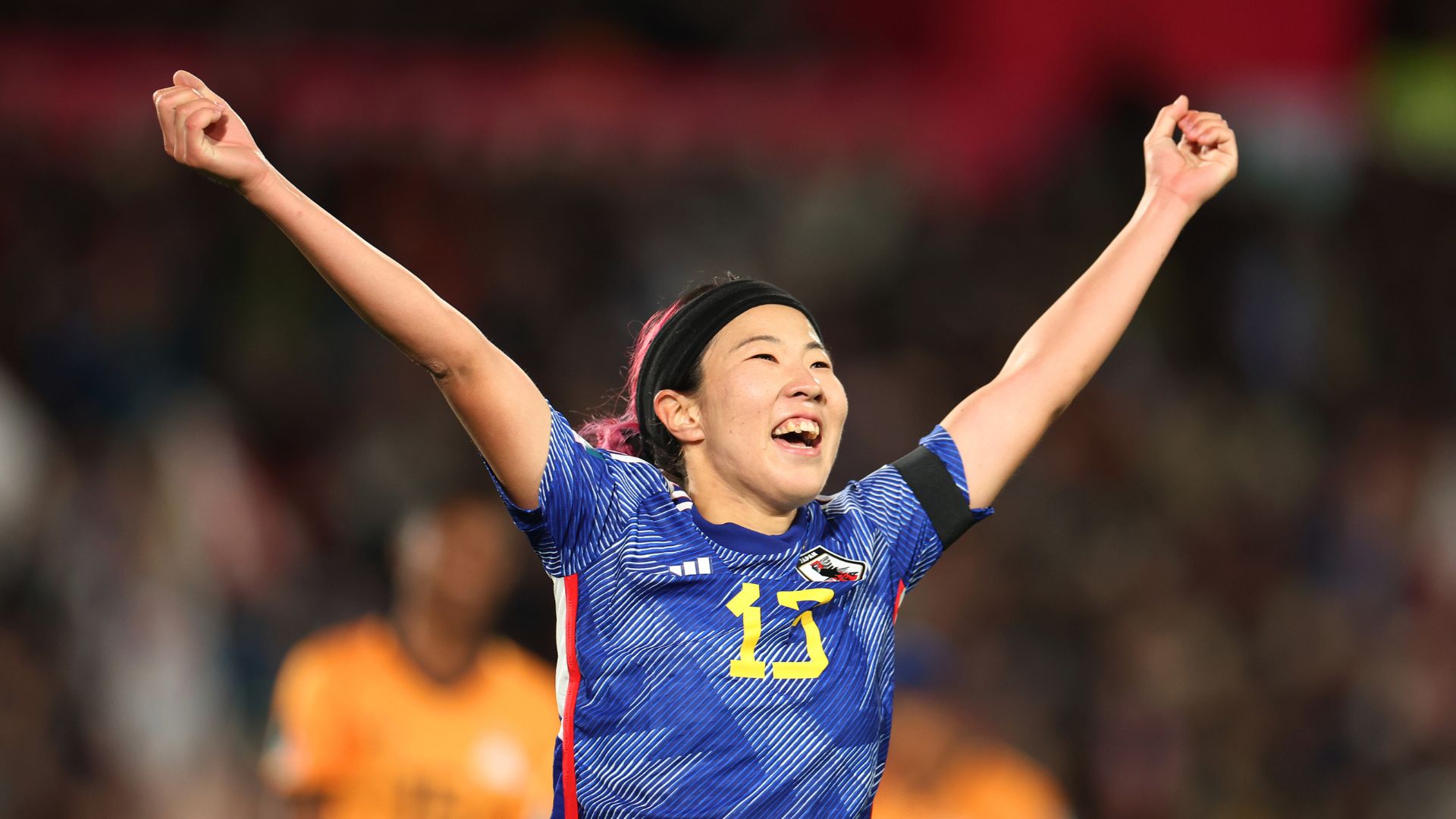 Jun Endo comemora gol pelo Japão (Crédito: GettyImages)