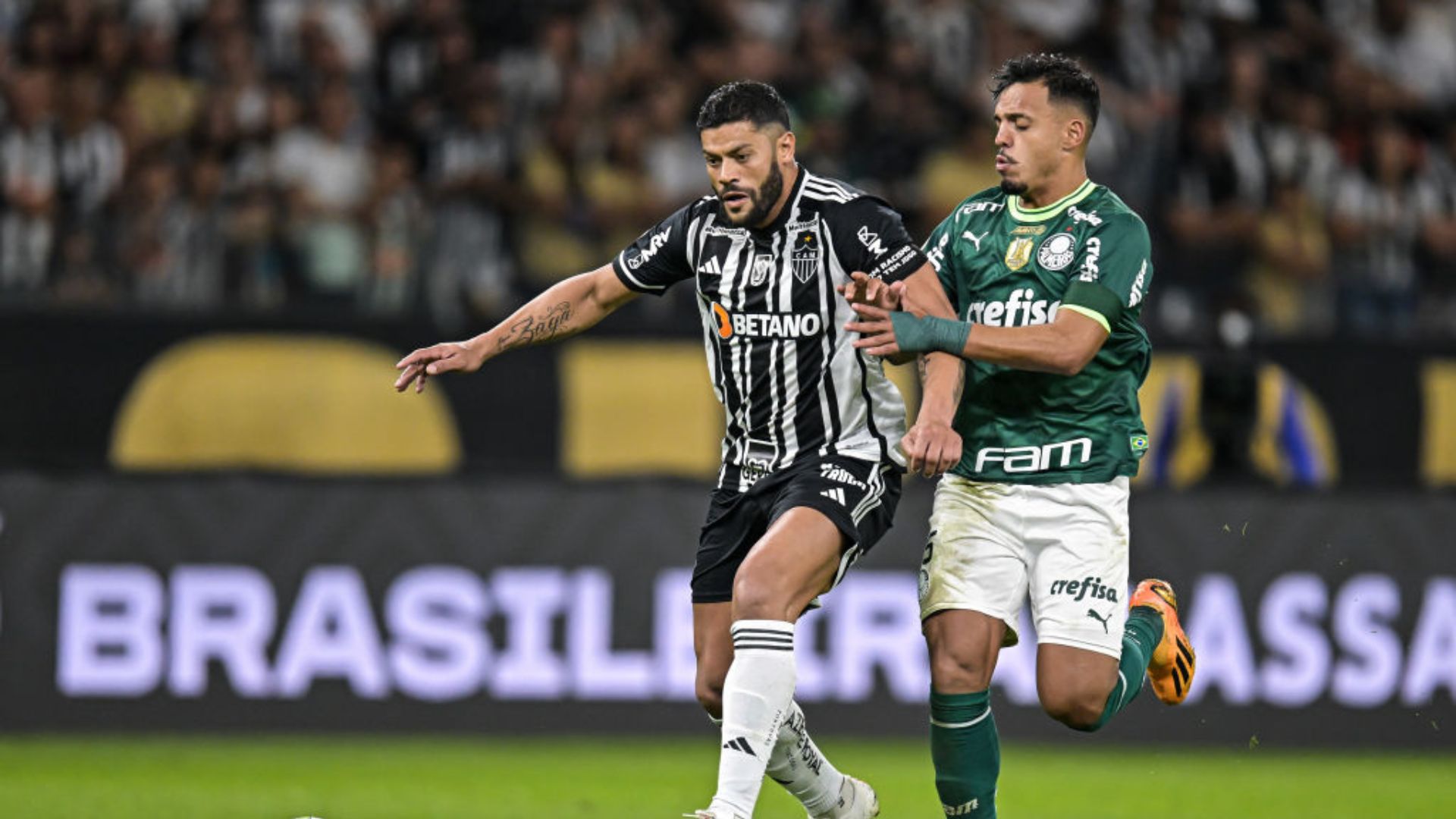 Palmeiras e Atlético-MG em ação