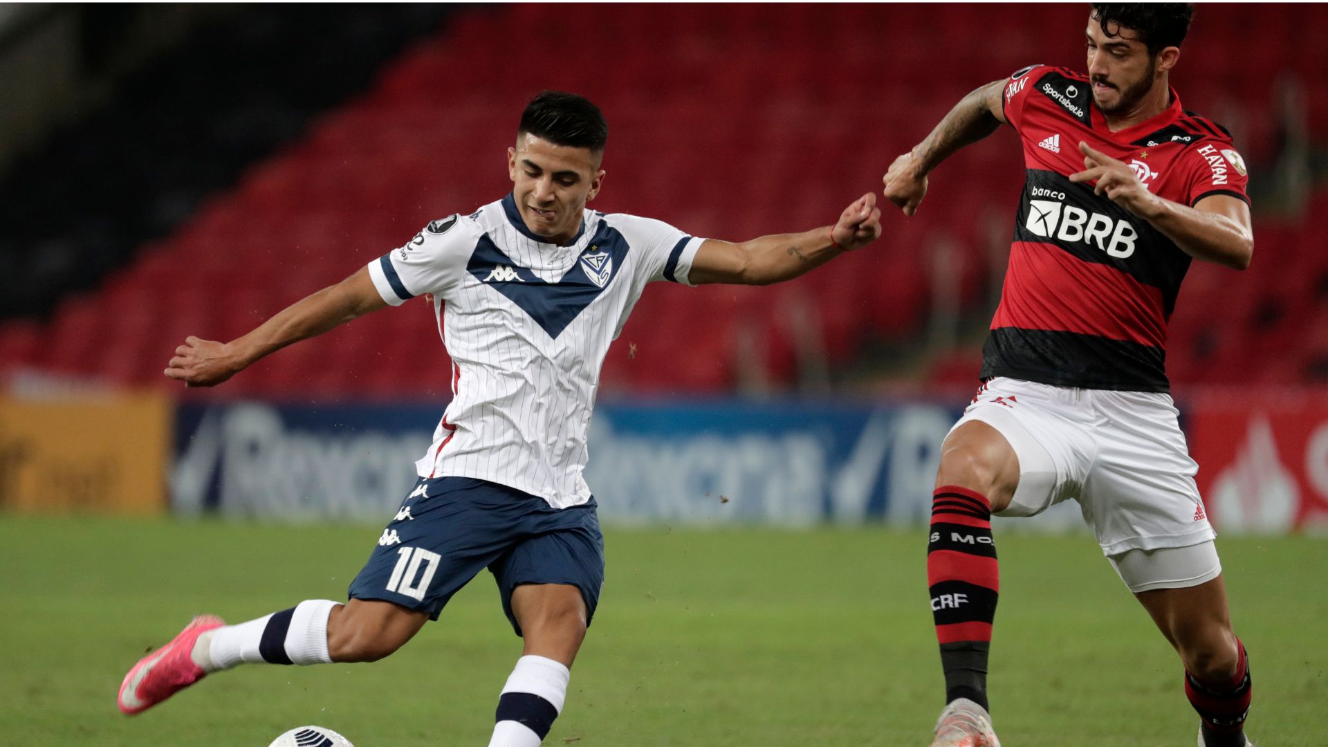 Gustavo Henrique em ação pelo Flamengo