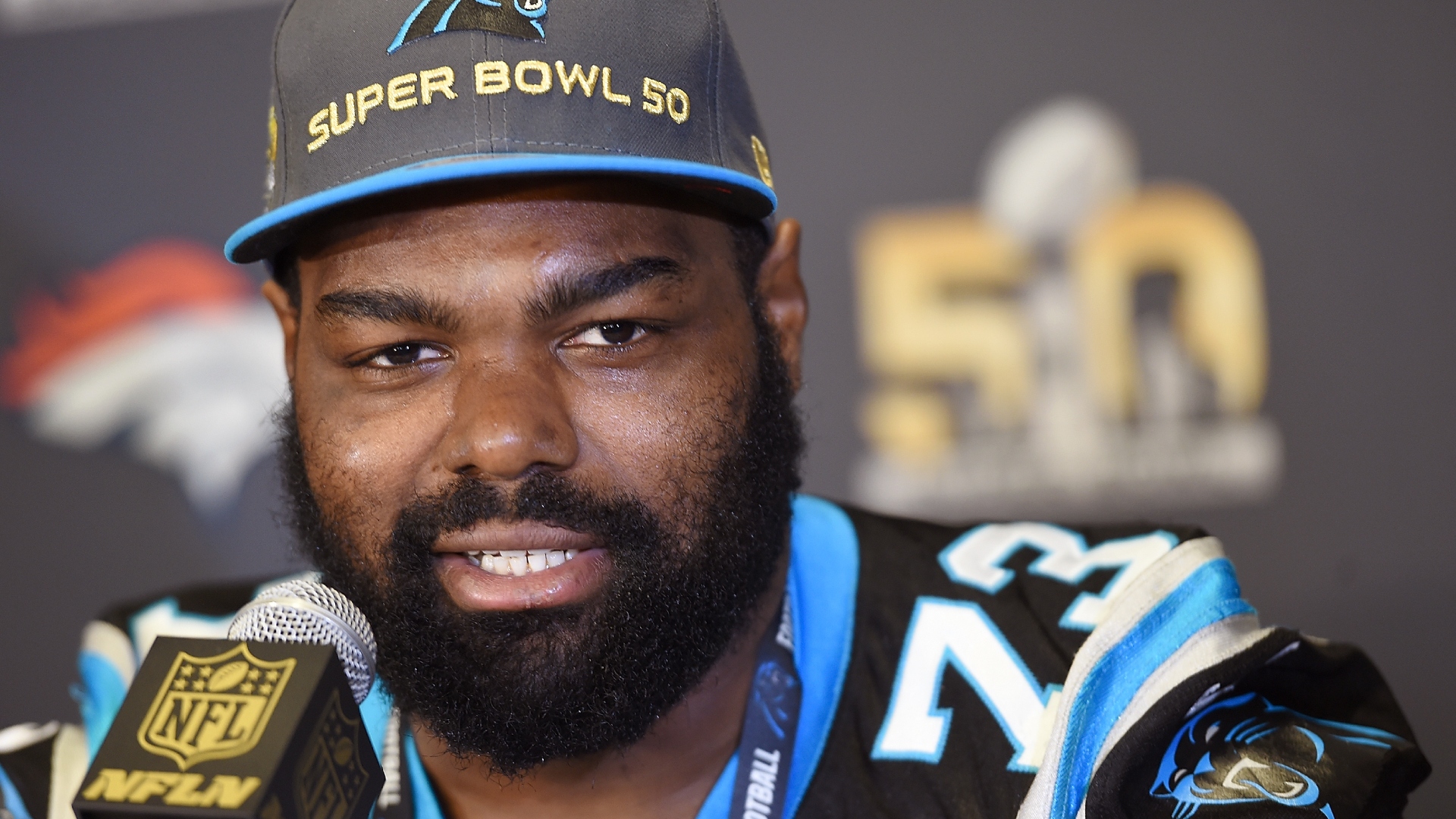 Michael Oher no Carolina Panthers - Créditos: GettyImages
