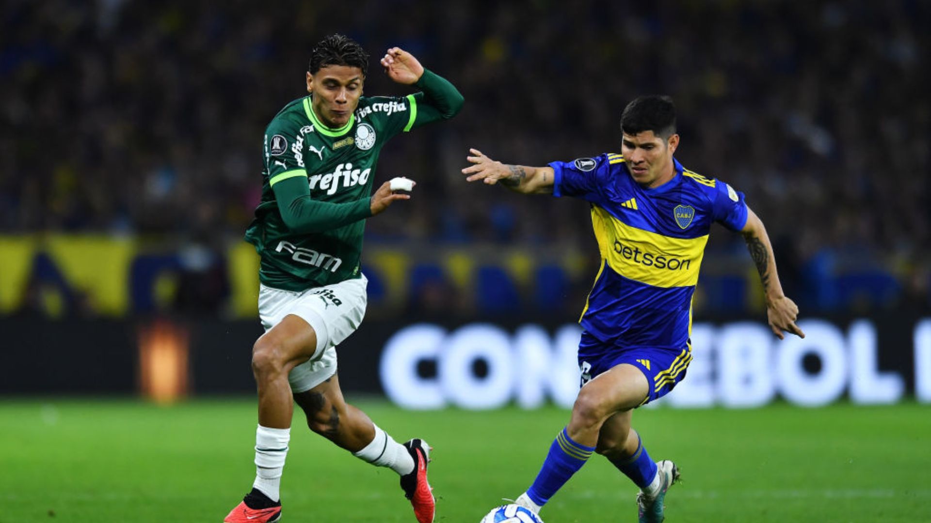 Palmeiras e Boca Juniors em ação