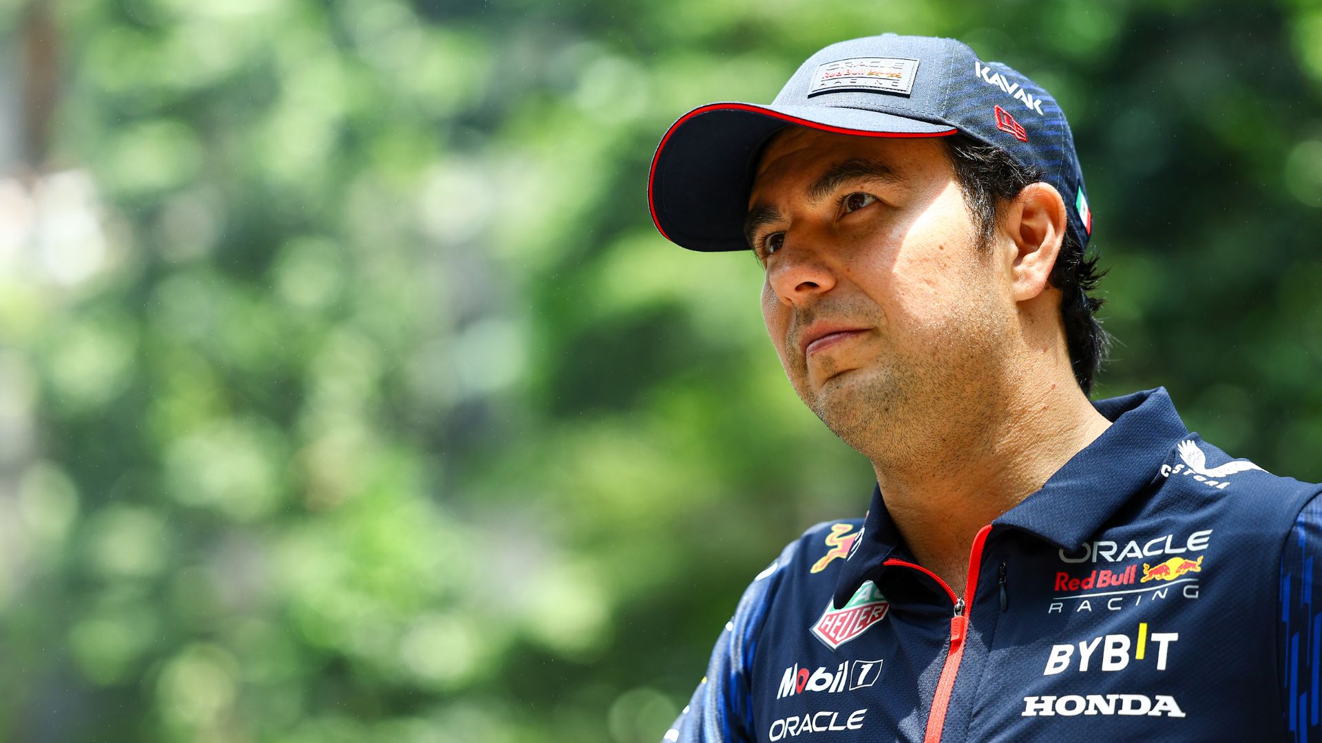 Sergio Pérez em Singapura, na semana do GP de Marina Bay (Crédito: Getty Images)