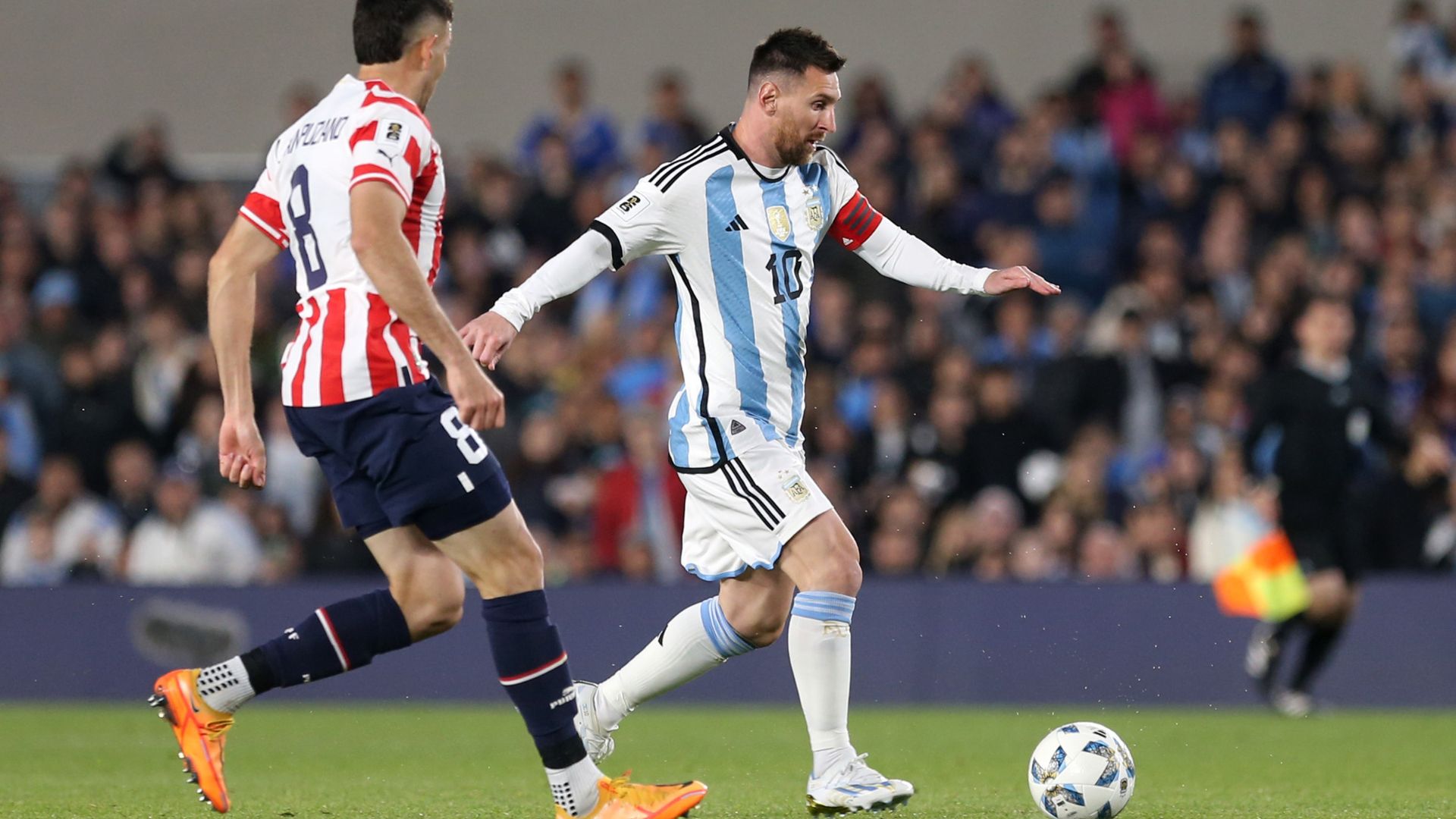 Messi em ação pela Seleção Argentina