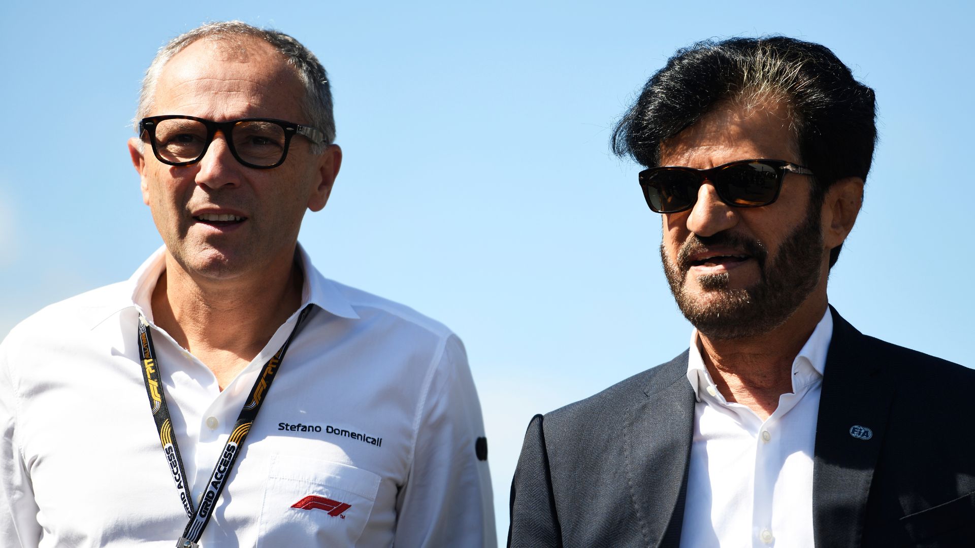 Stefano Domenicali e Mohammed Ben Sulayem juntos (Crédito: Getty Images)