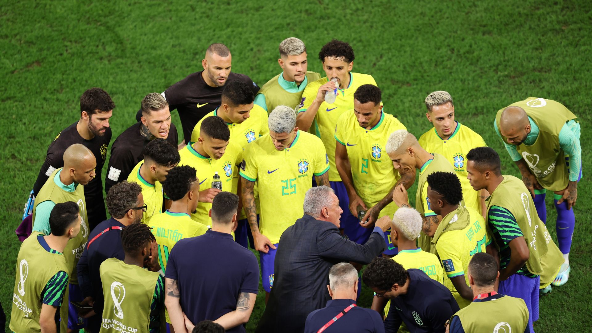 Tite em seu último jogo sob o comando da Seleção Brasileira (Crédito: Getty Images)