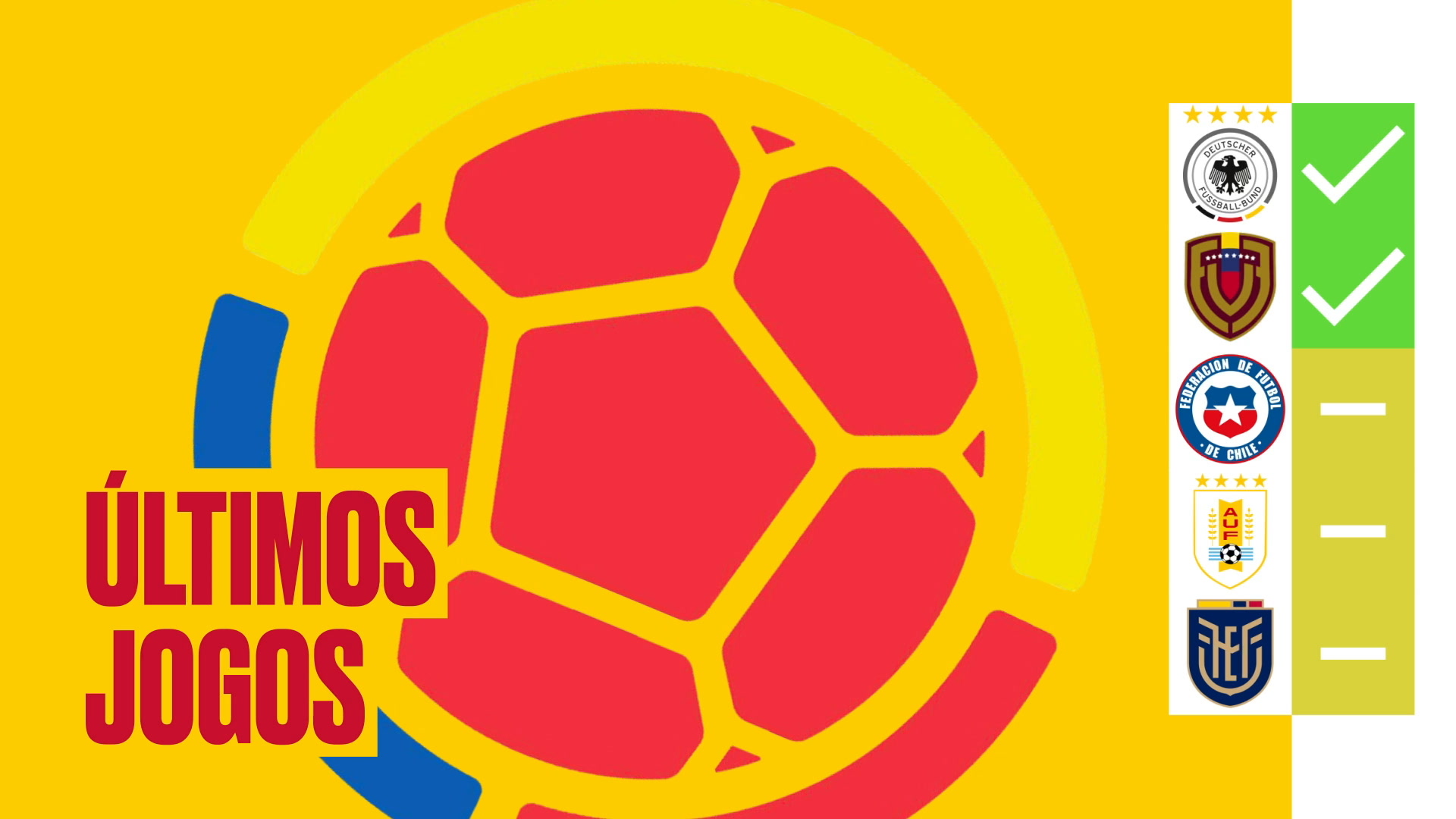 Colômbia x Brasil: estatísticas e informações do jogo pela 5ª