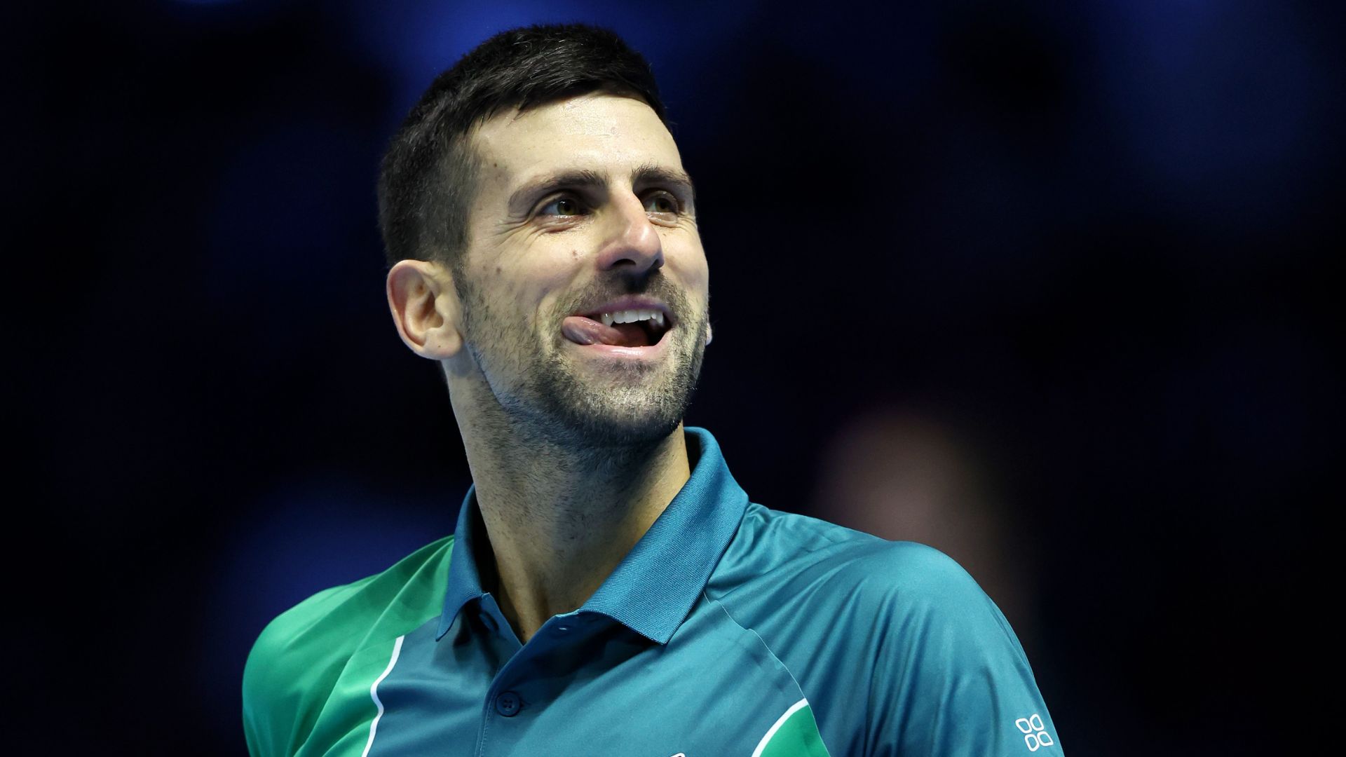 Djokovic durante uma das provocações da torcida italiana (Crédito: Getty Images)