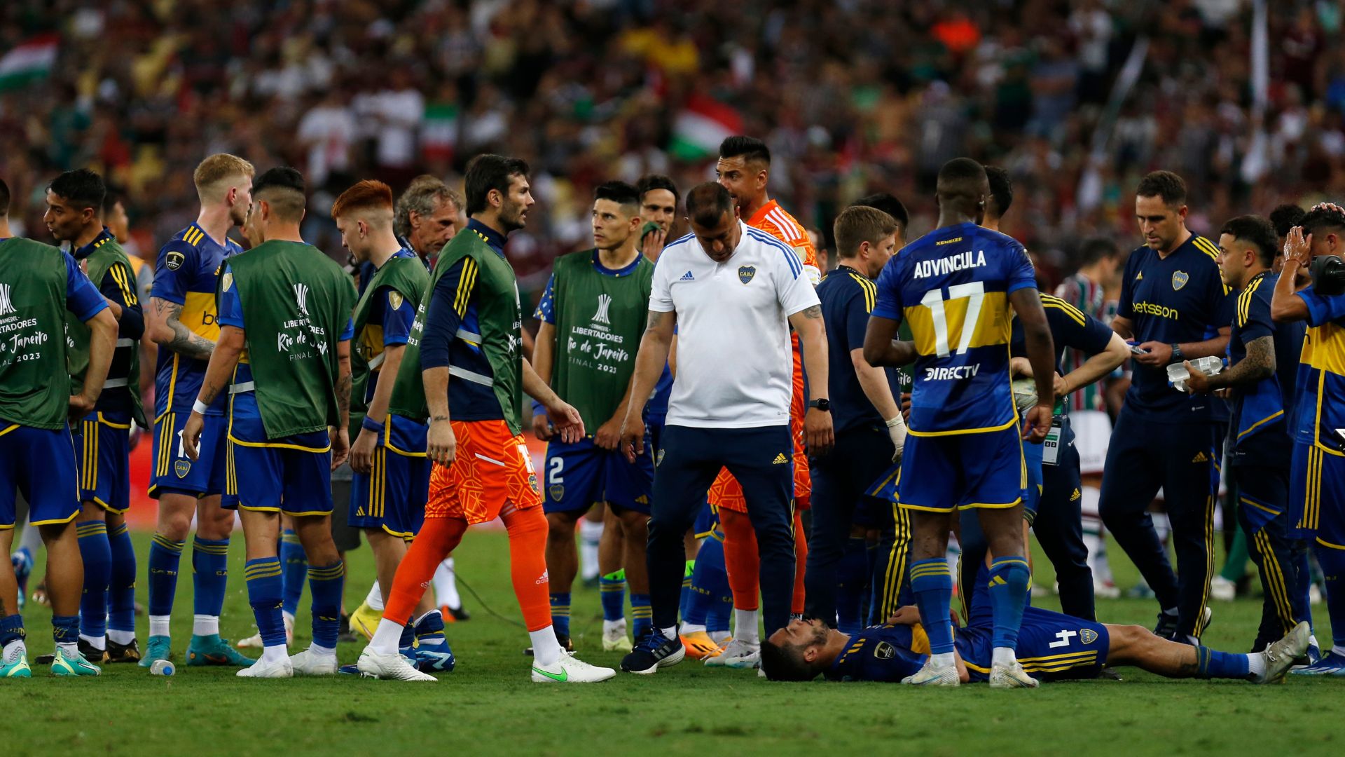 Jorge Almirón durante a final da Libertadores (Crédito: Getty Images)