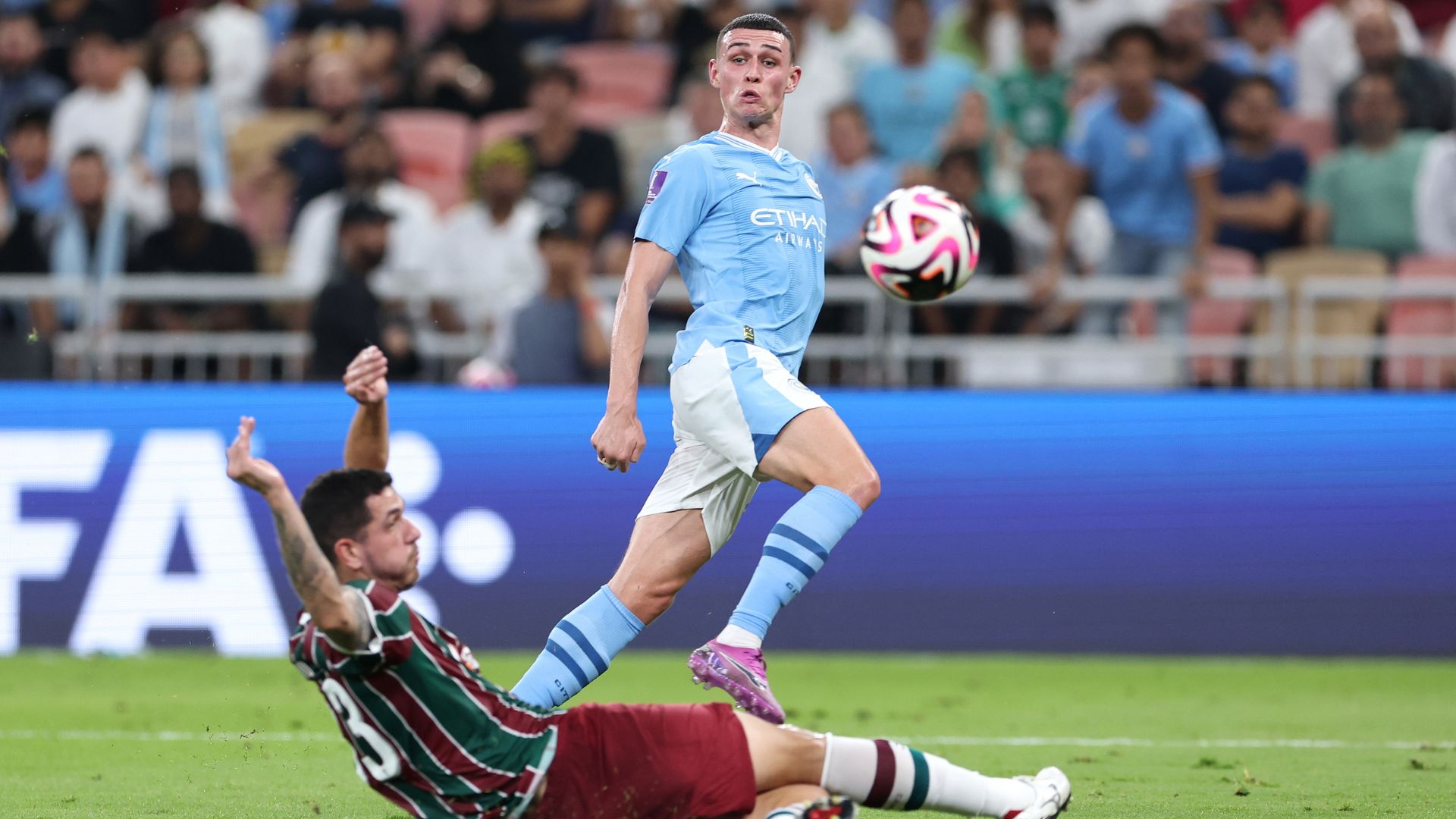 Foden no momento do segundo gol do Manchester City (Crédito: Getty Images)