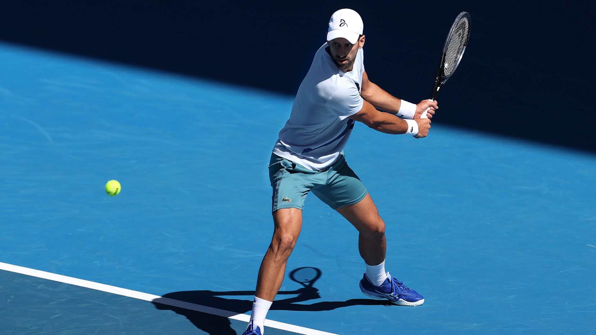 Djokovic se preparando para o Australian Open (Crédito: Getty Images)