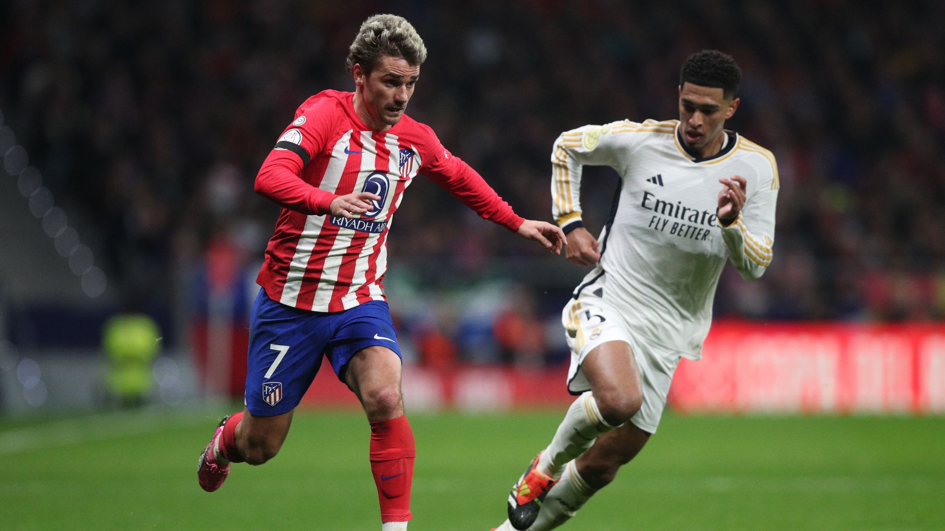 Partida muito disputada entre Real Madrid e Atlético de Madrid (Crédito: Getty Images)
