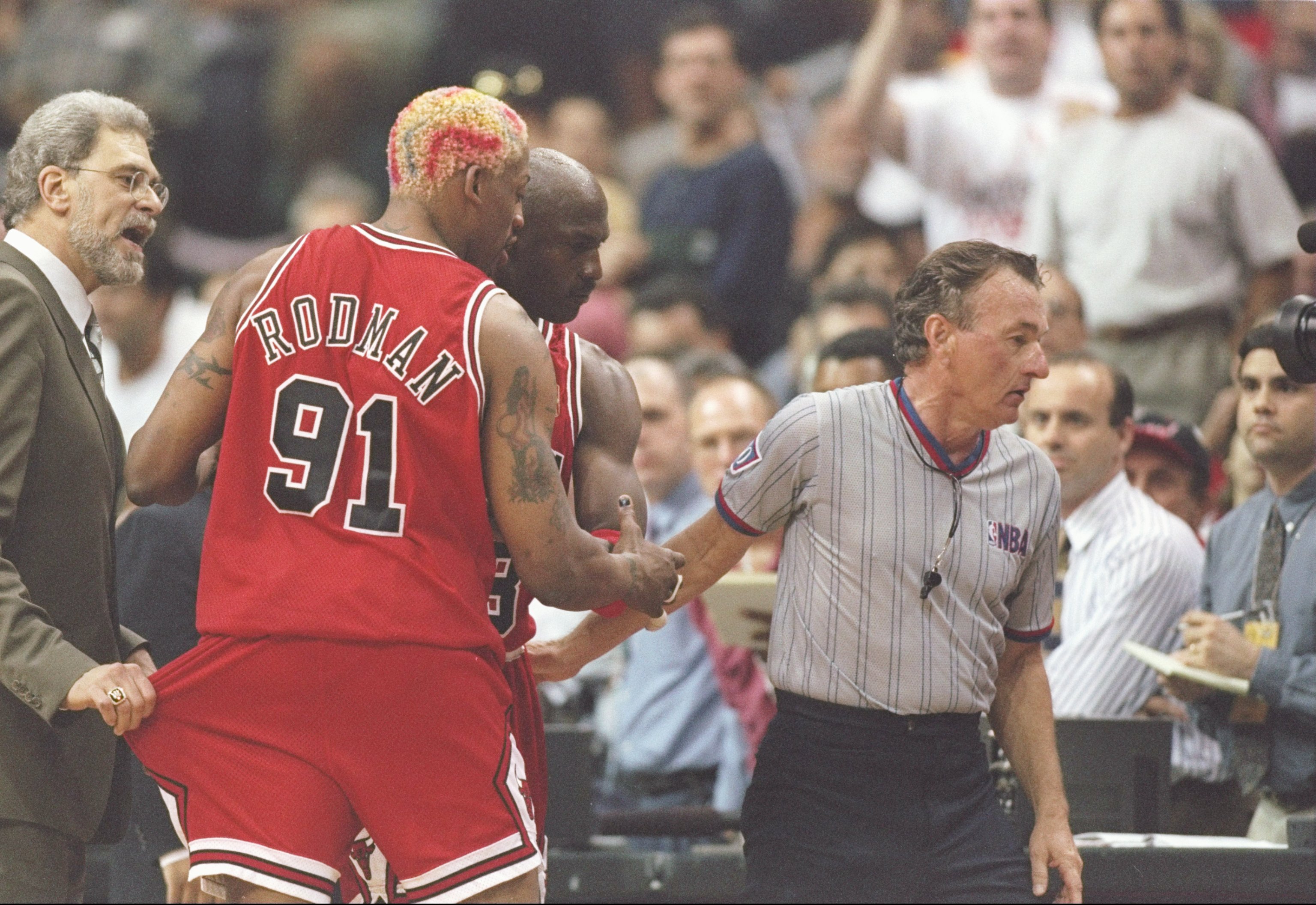 Phil Jackson comandando os Bulls - Créditos: Getty Images