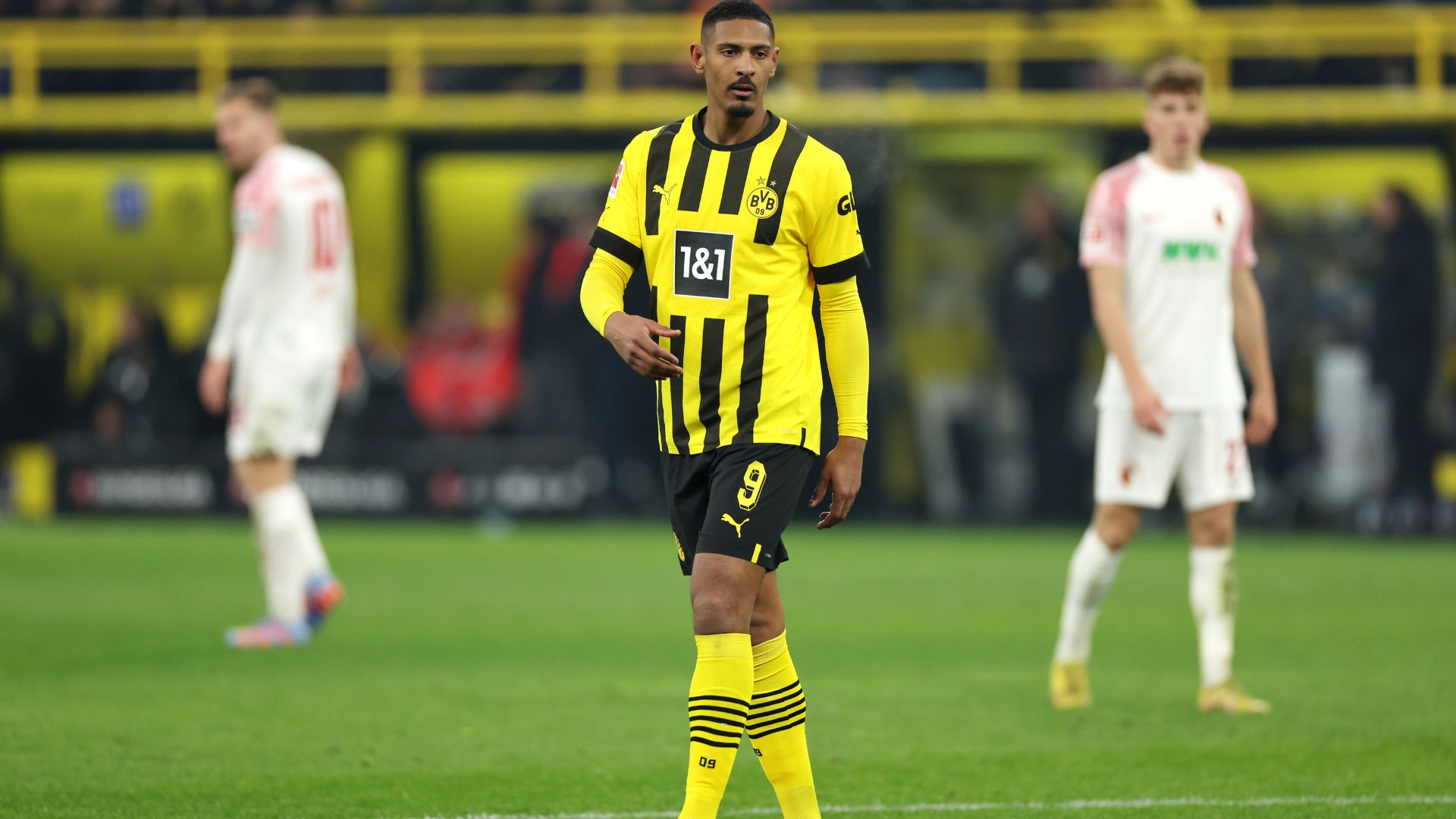 Haller em ação pelo Dortmund após recuperação de câncer