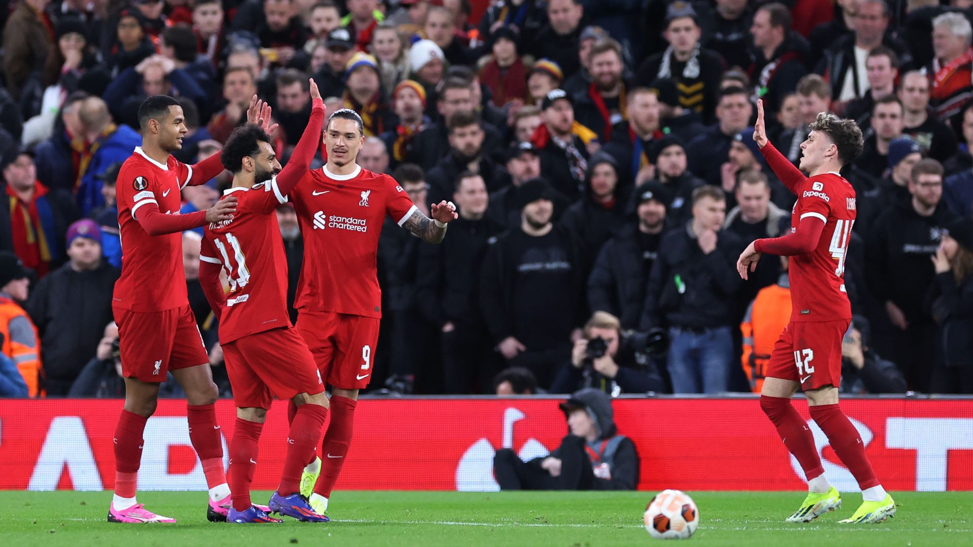 Com as duas goleadas, o Liverpool fechou o placar agregado com uma vantagem de nove gols (Crédito: Getty Images)