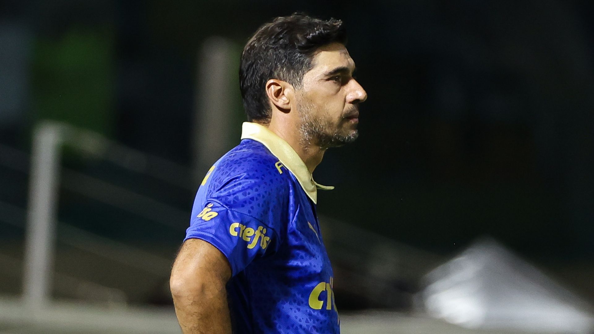 Abel Ferreira durante a partida entre Palmeiras e Ponte Preta (Crédito: Fabio Menotti / Palmeiras)