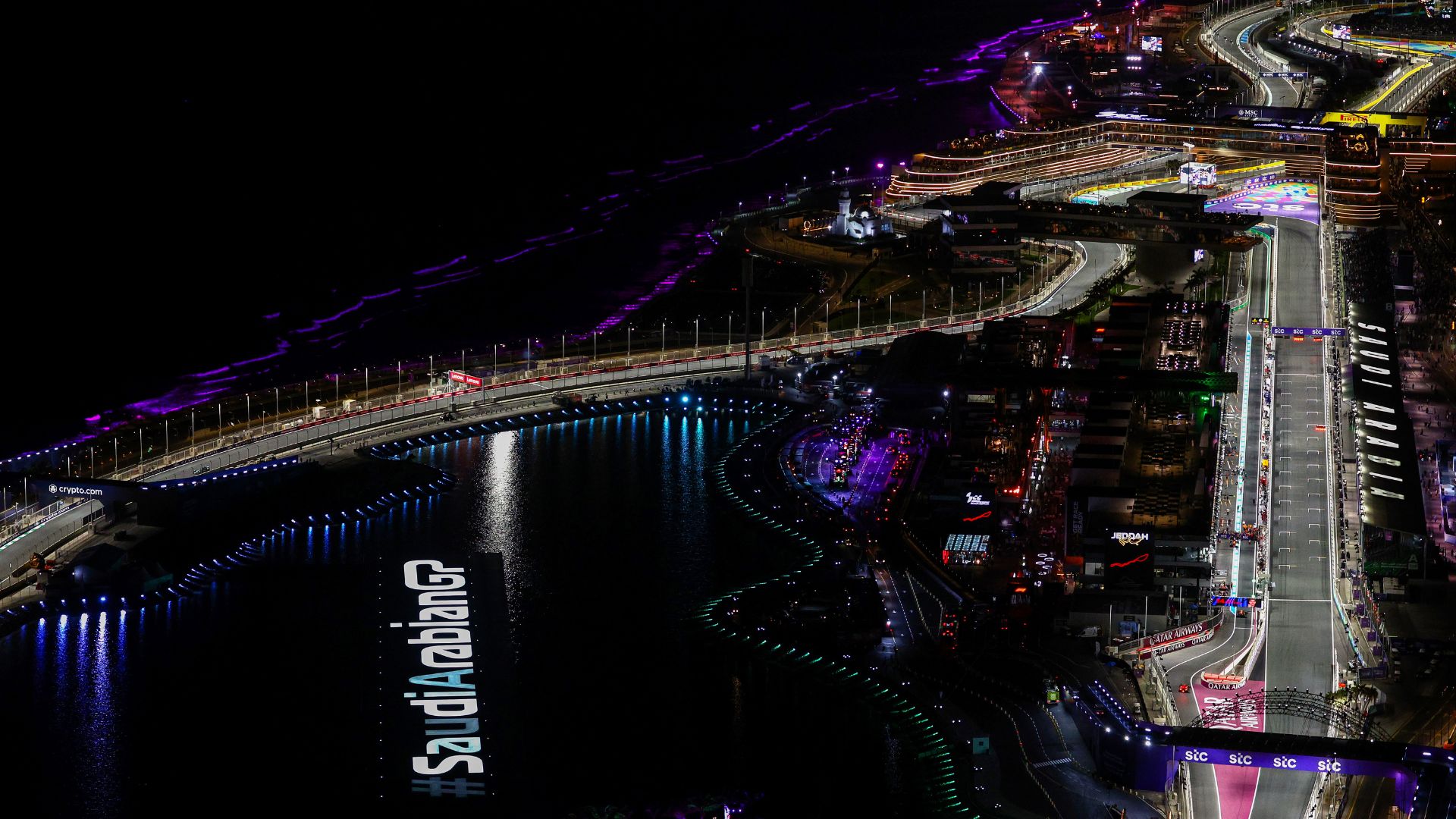 Imagem aérea do circuito de Jeddah, na Arábia Saudita (Crédito: Getty Images)