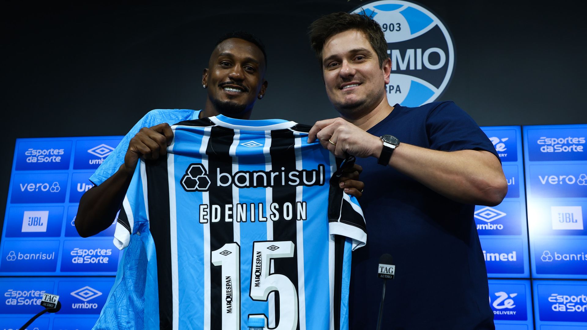 Edenilson é o novo camisa 15 do Grêmio (Crédito: Rodrigo Fatturi / Grêmio)