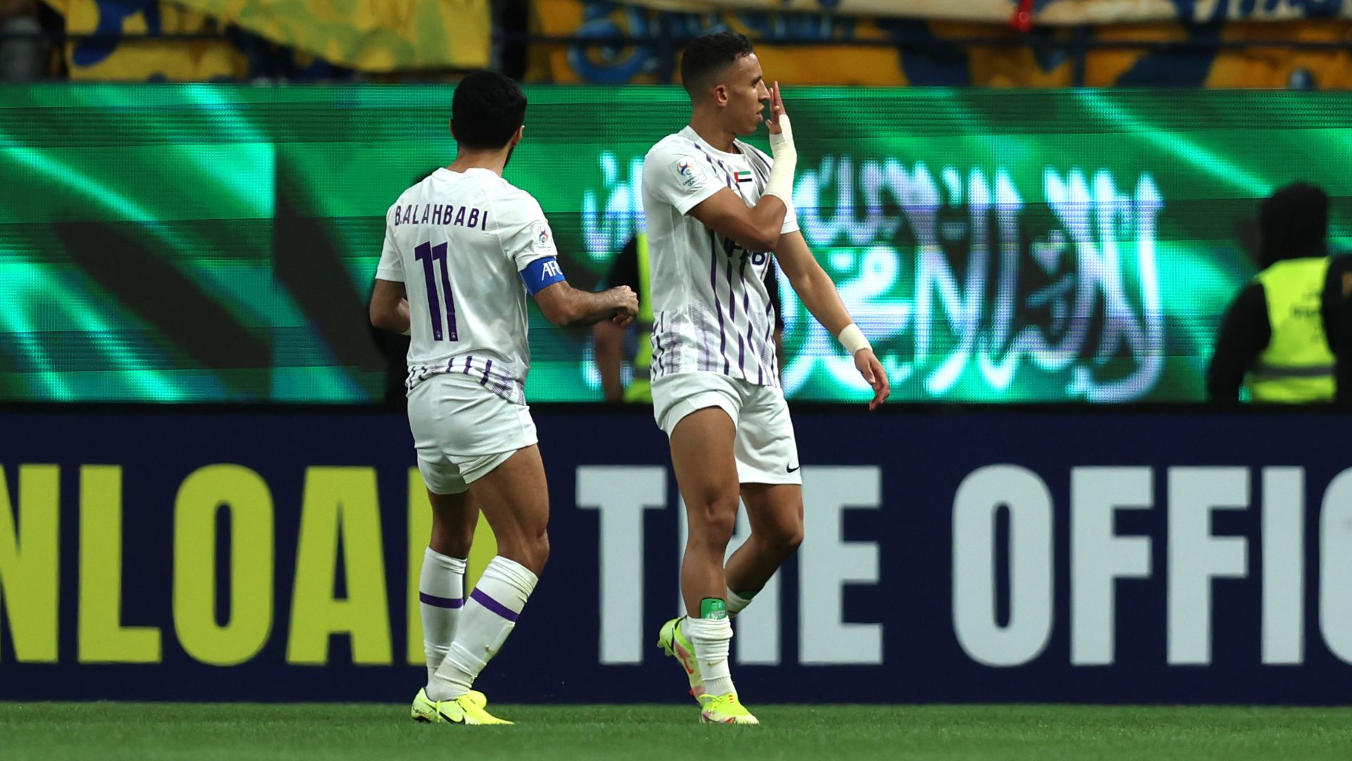 Rahimi, atacante do Al Ain, marcou três gols ainda no primeiro tempo (Crédito: Getty Images)