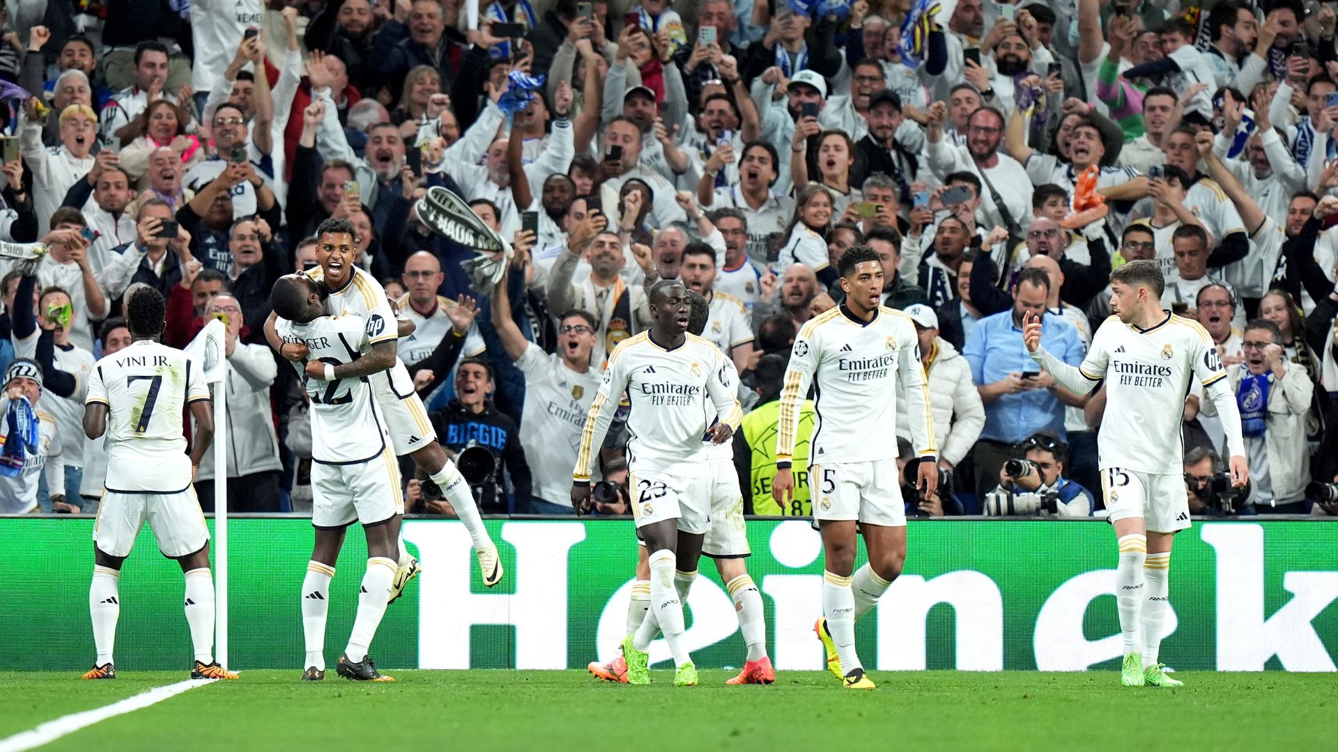 Rodrygo virou o jogo para o Real Madrid ainda no primeiro tempo (Crédito: Getty Images)