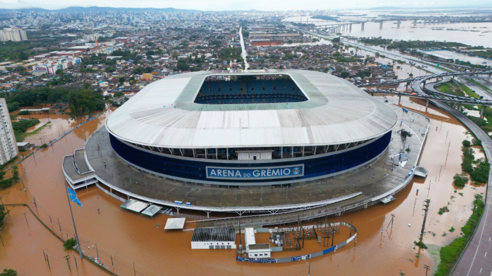 Arena do Grêmio há algumas semanas