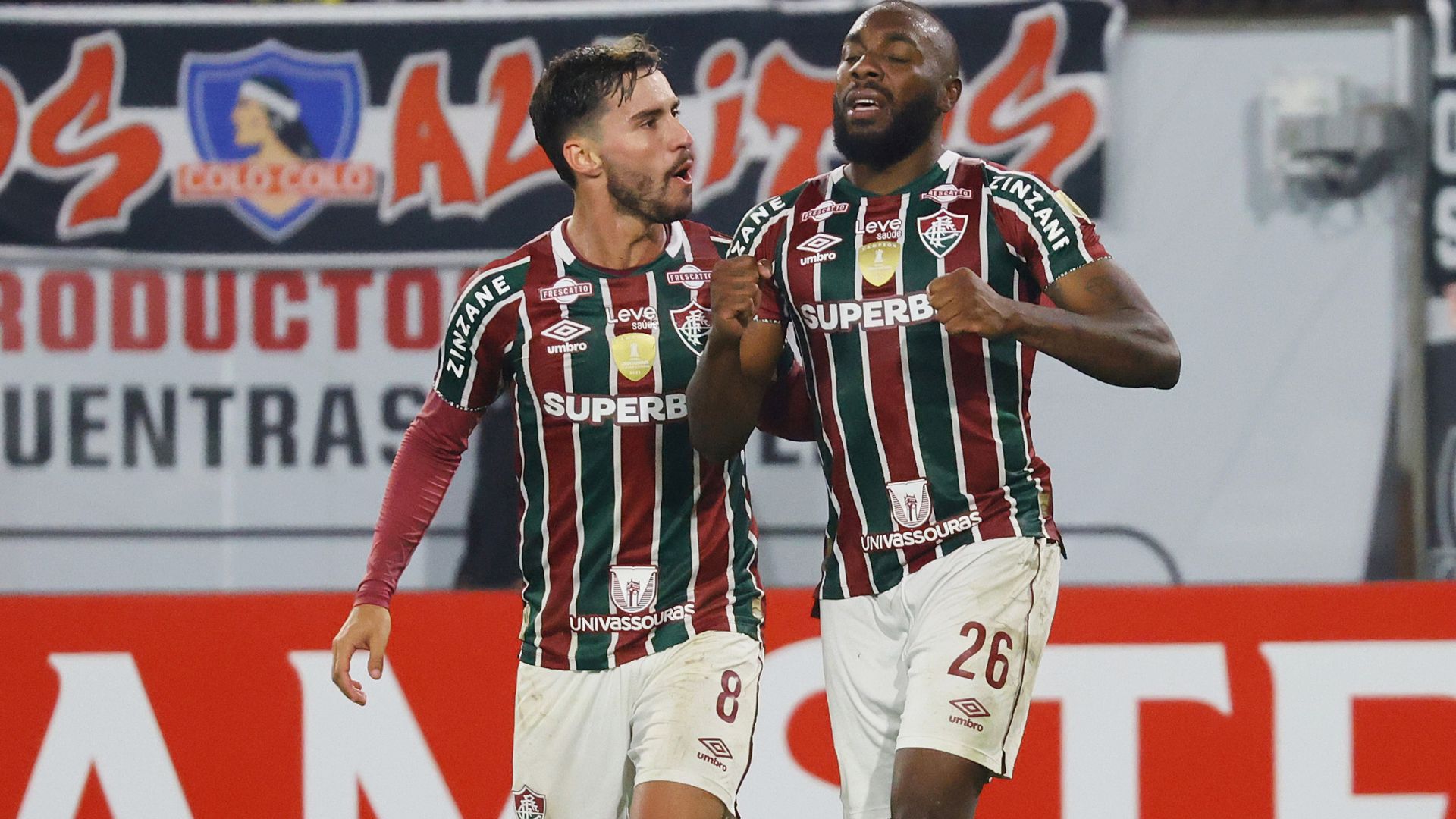 Manoel comemorando gol da vitória do Fluminense