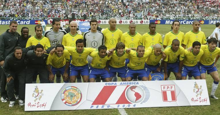 Seleção Brasileira na final da Copa América 2004