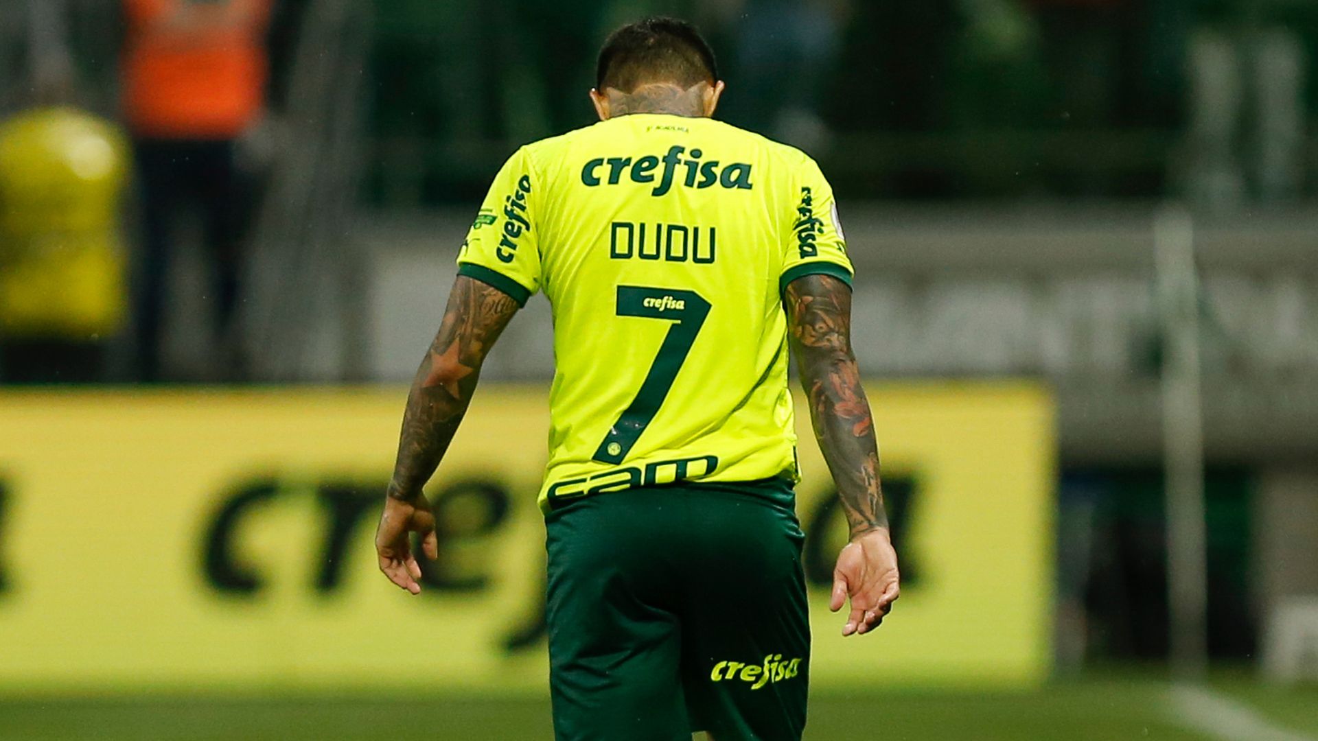 Dudu em ação com a camisa do Palmeiras (Crédito: Getty Images)