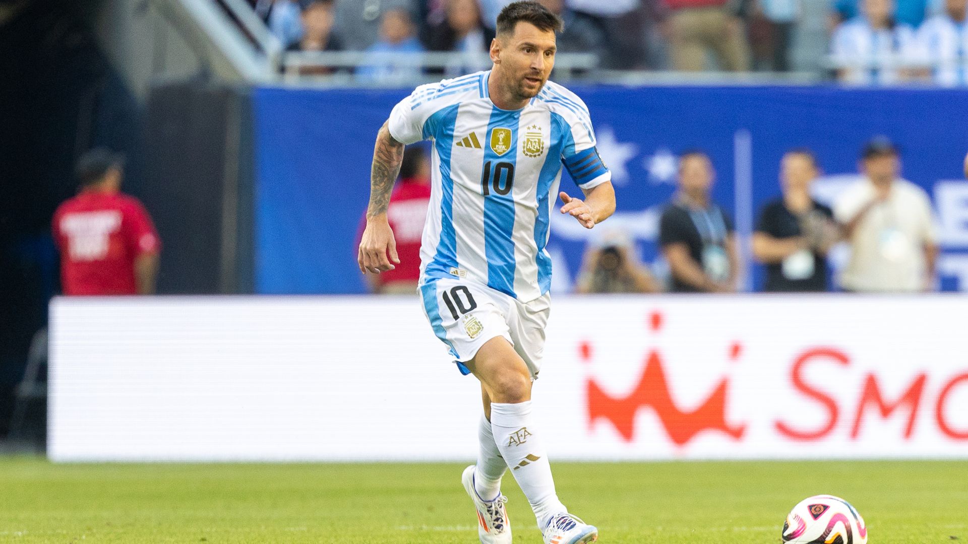 Messi em ação pela seleção argentina