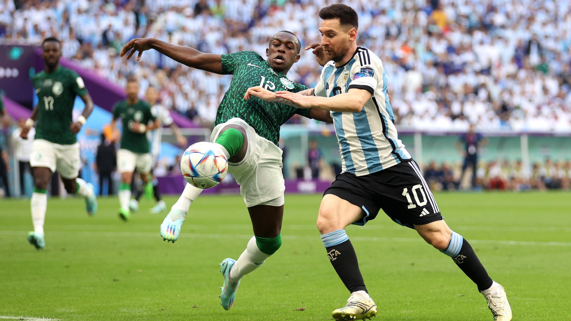 Jogo da Argentina na Copa do Mundo contra a Arábia Saudita