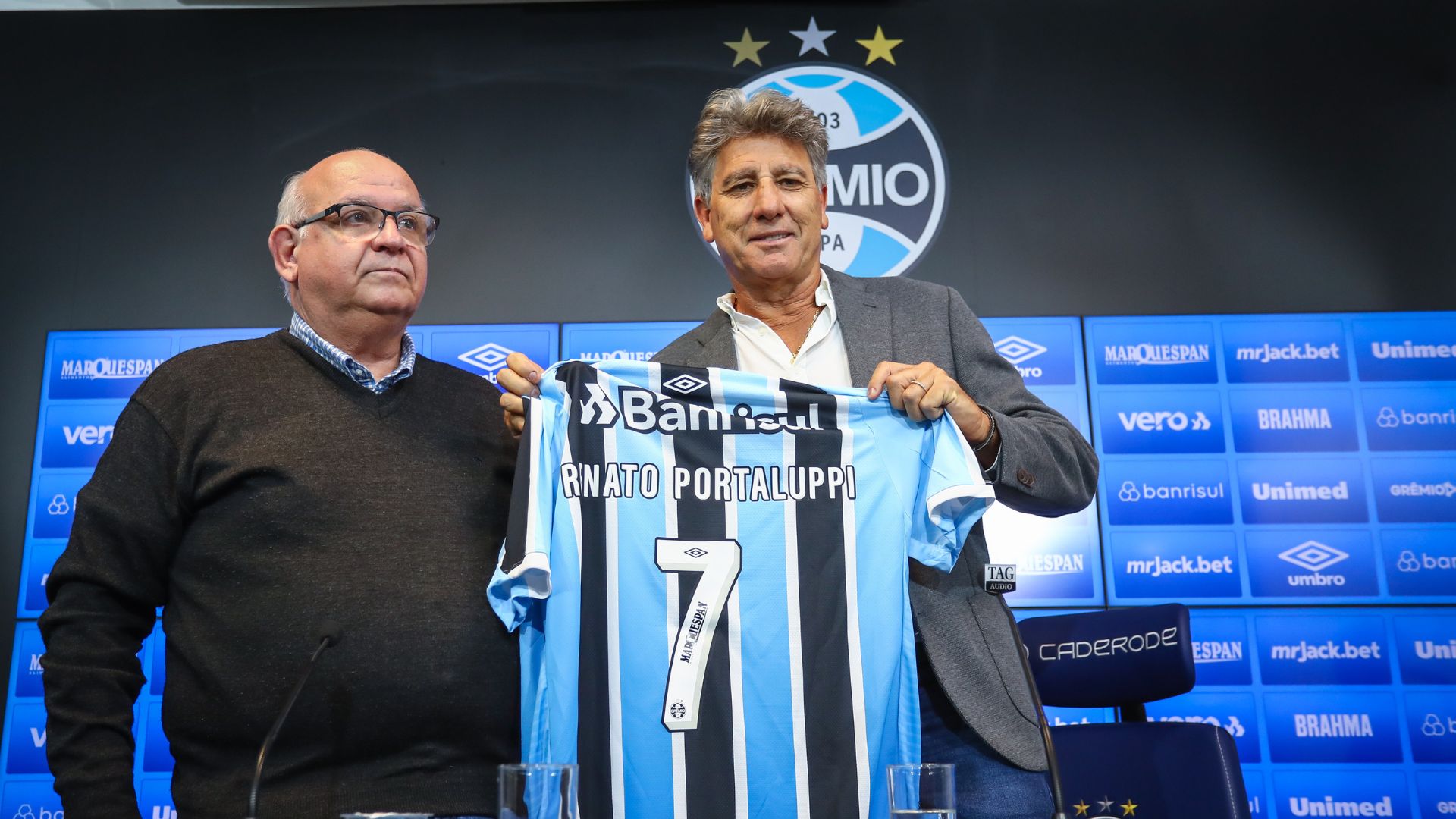 Apresentação de Renato Portaluppi no Grêmio