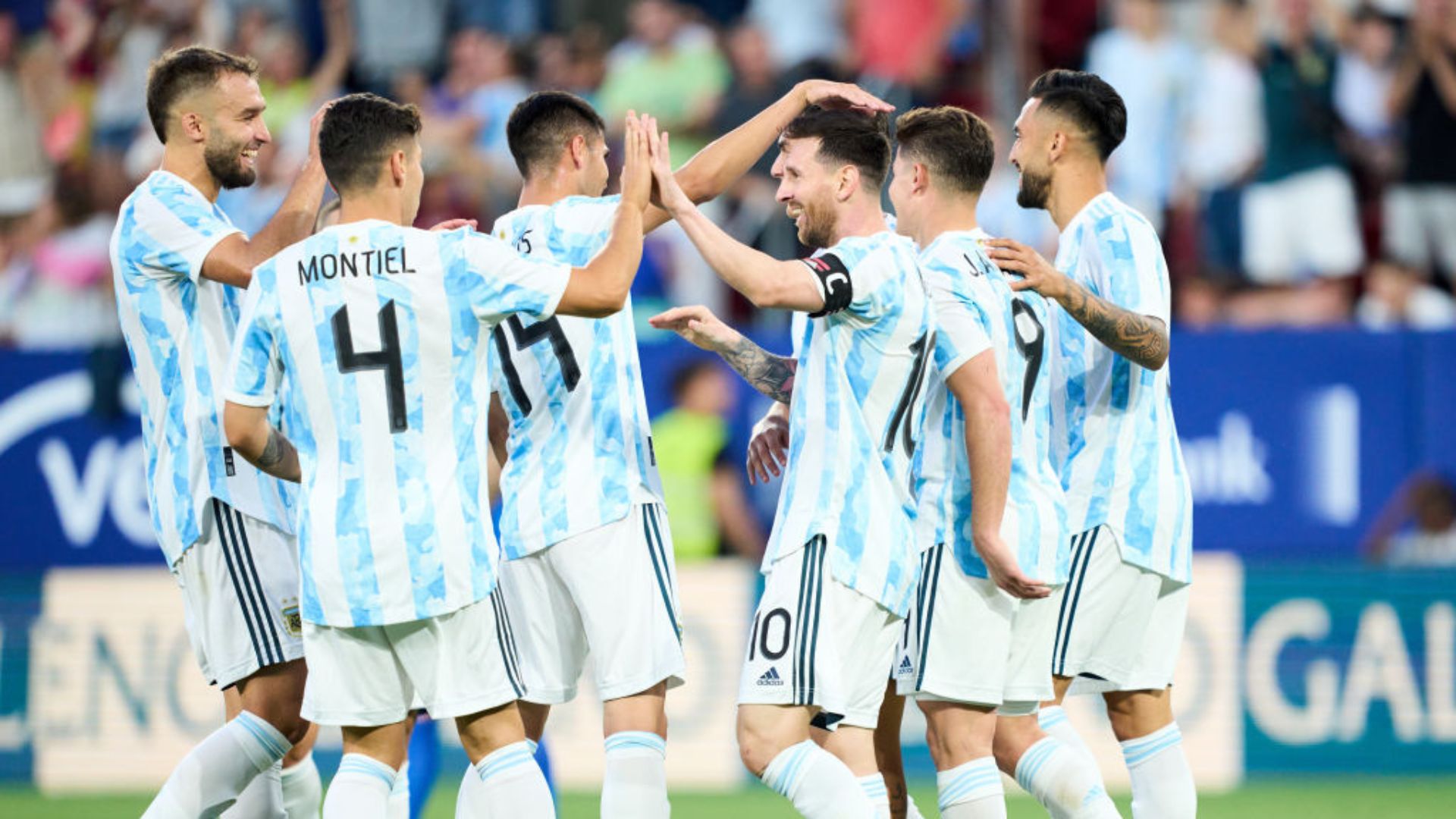 Argentina vibrando durante amistoso