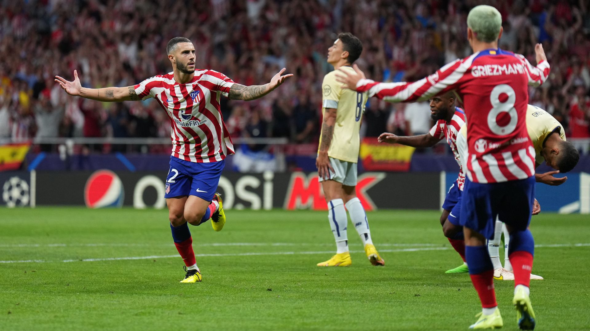 Atlético de Madrid venceu na estreia da Champions League